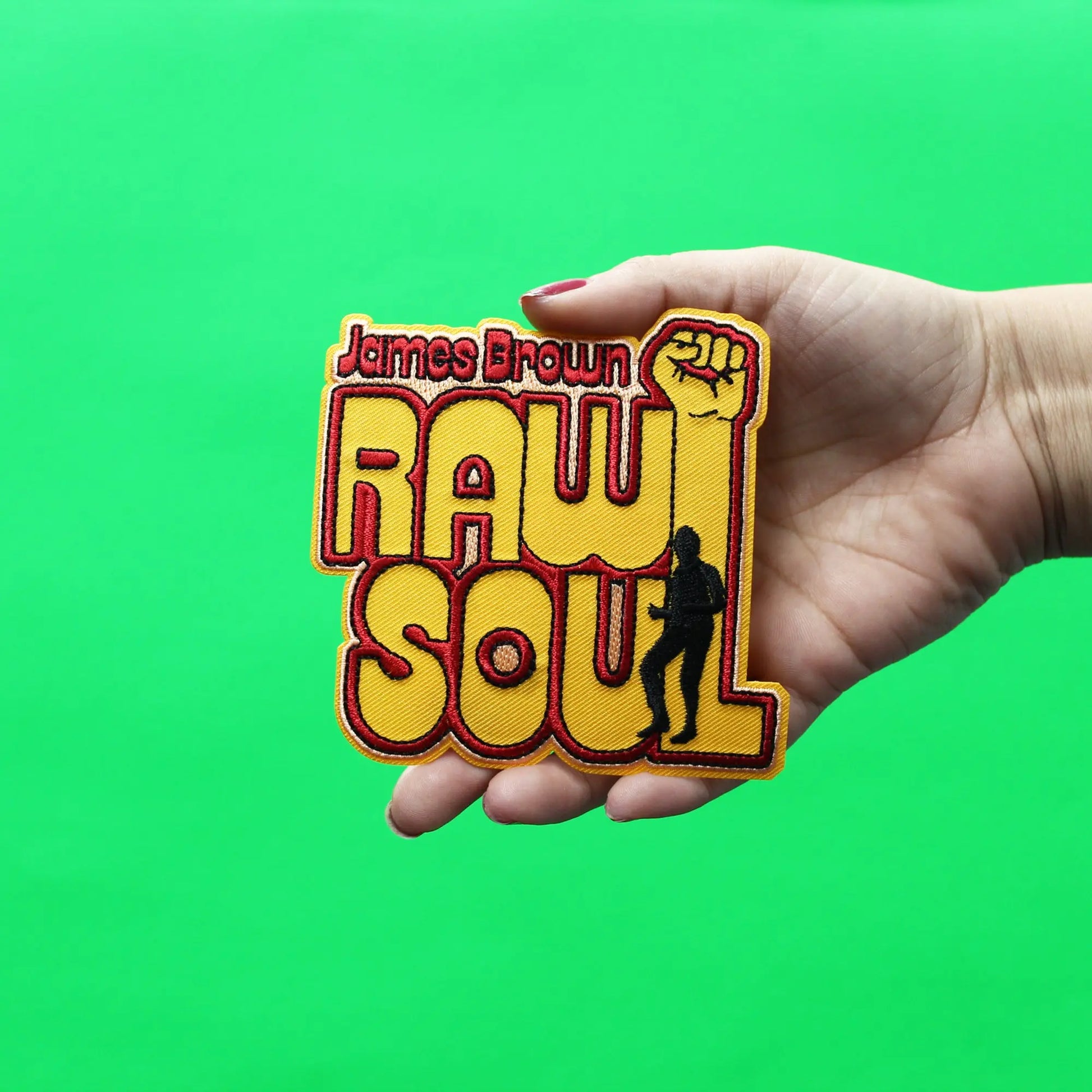 James Brown Patch Raw Soul Embroidered Iron On