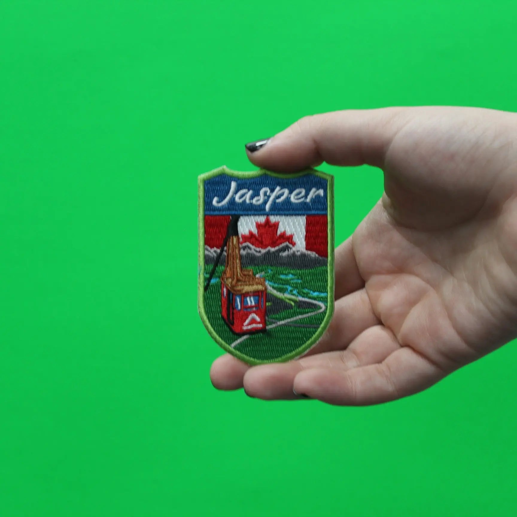 Jasper Canada Shield Embroidered Iron On Patch