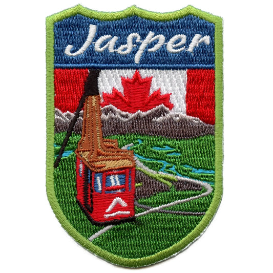 Jasper Canada Shield Embroidered Iron On Patch