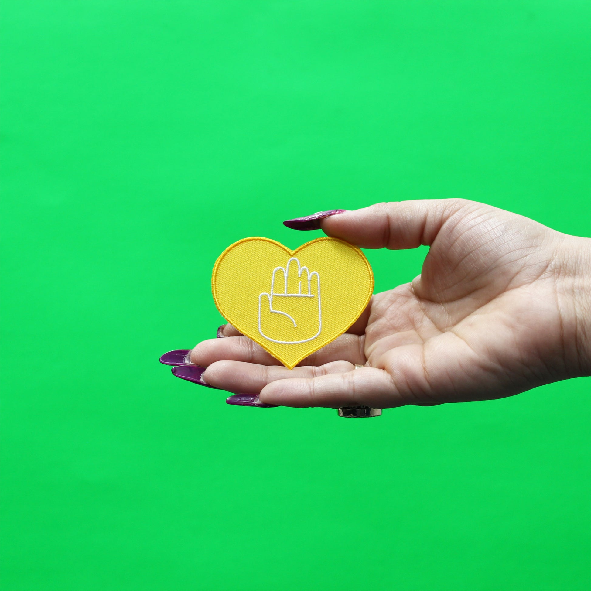 Jojo's Bizarre Adventure Heart Hand Icon Patch