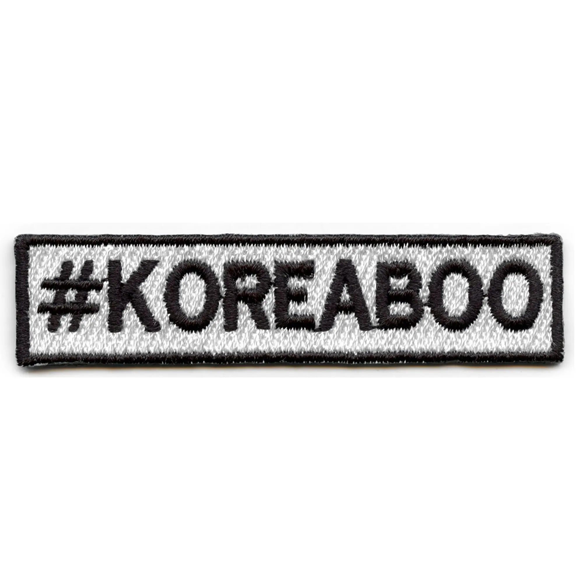 #KOREABOO Patch KPOP Fan Hashtag Embroidered Iron On