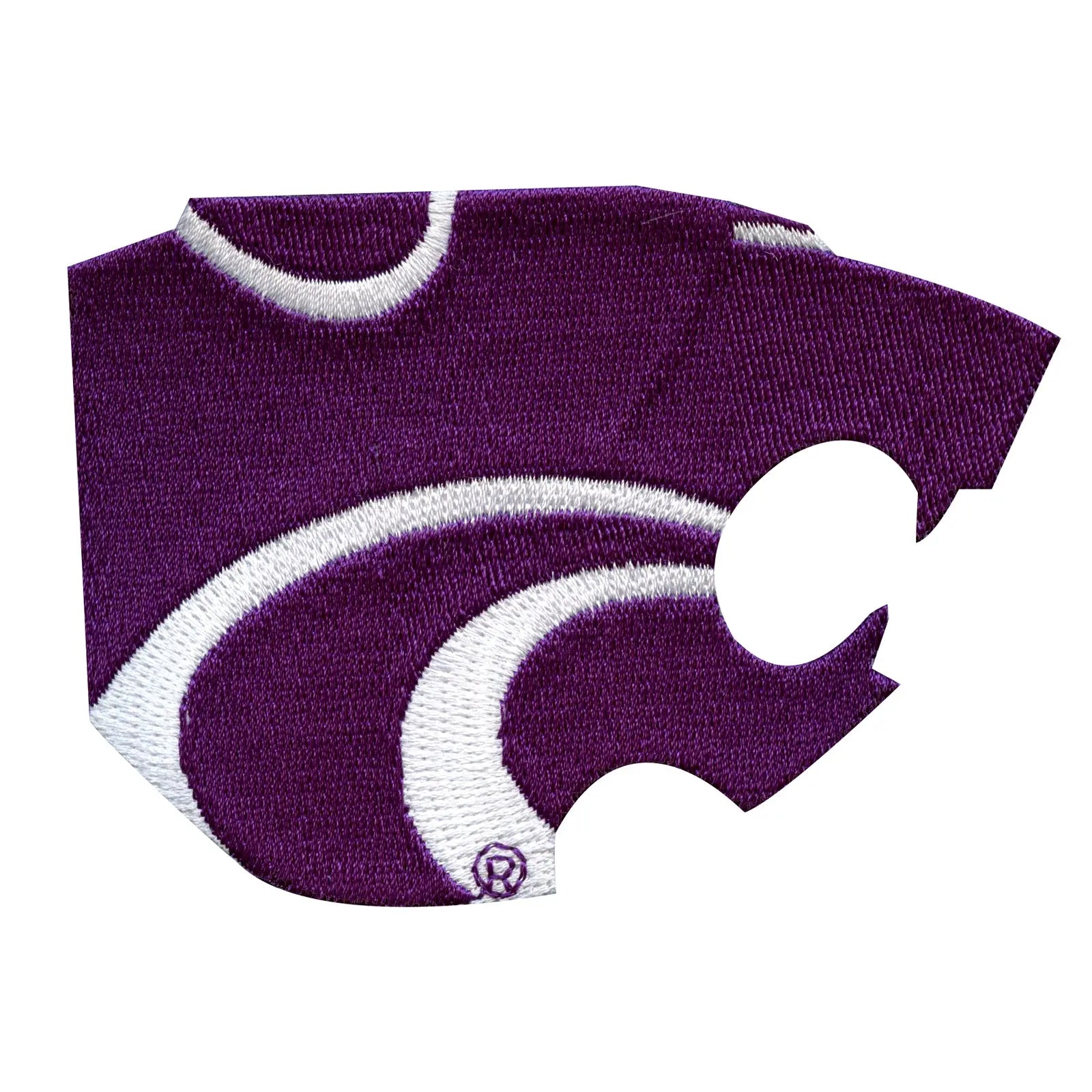 Kansas State Wildcats Primary Logo No Border Iron On Embroidered Patch