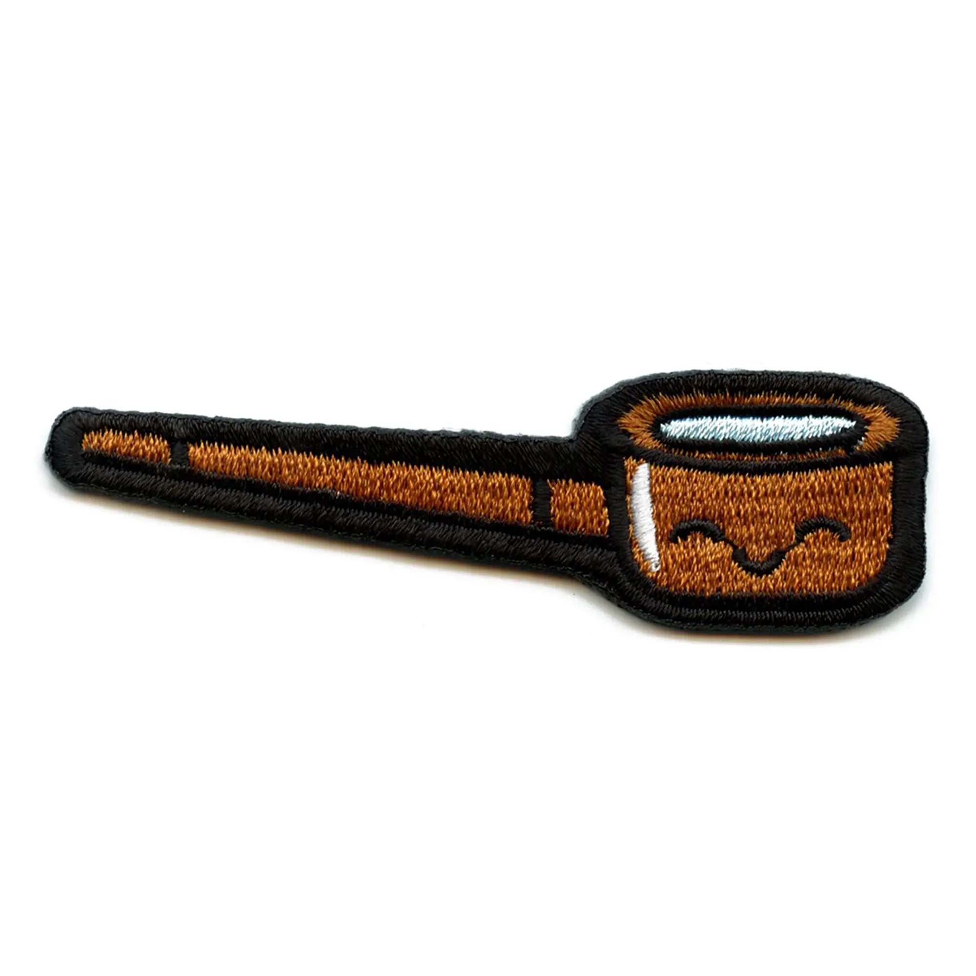 Kawaii Tobacco Pipe Patch Cute Buddy Embroidered Iron On