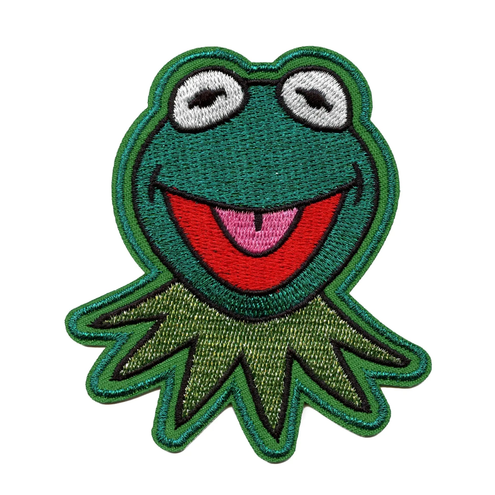 Muppets Kermit The Frog Patch Kids Puppet Disney Embroidered Iron On