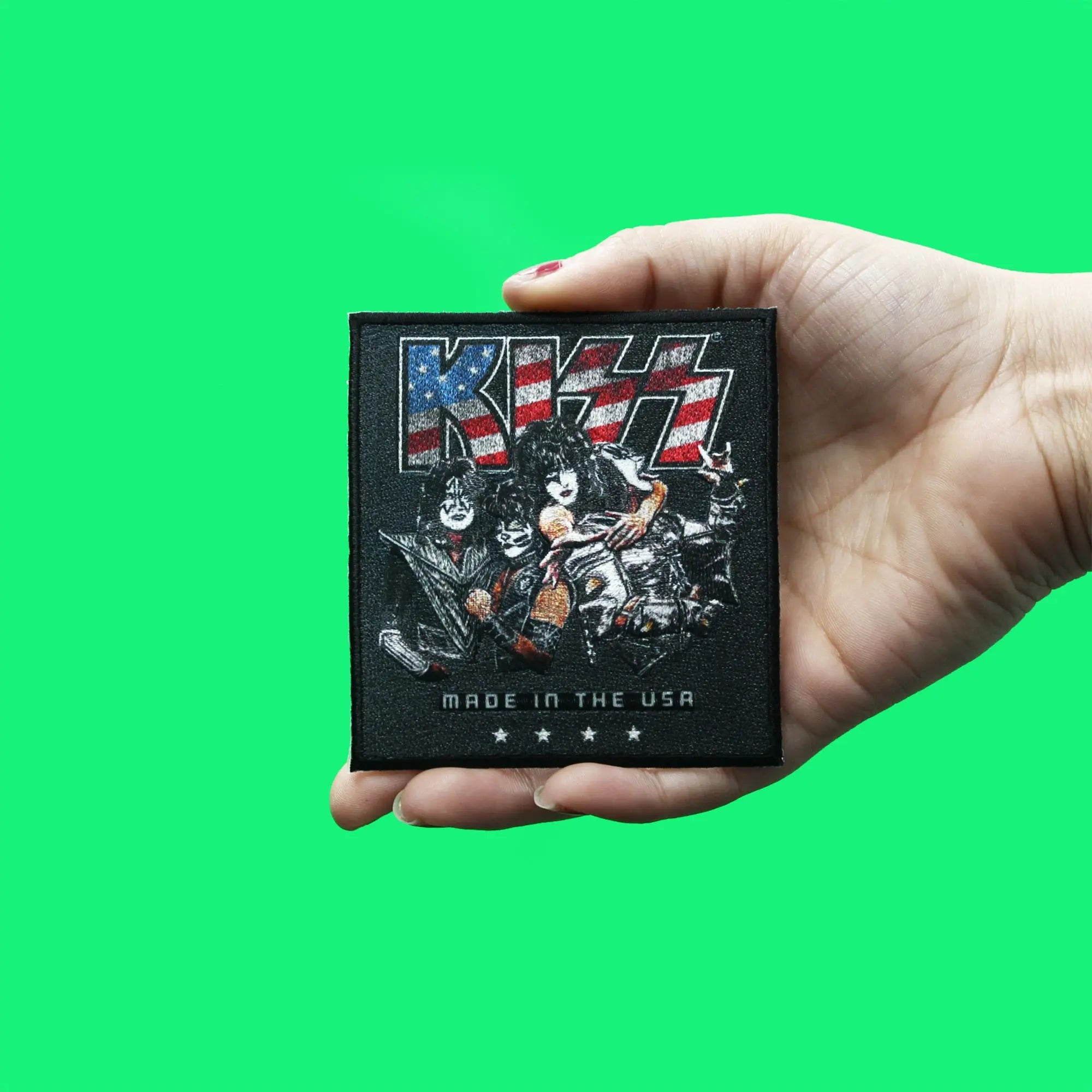 KISS Made In The USA Patch Full Band Embroidered Iron On