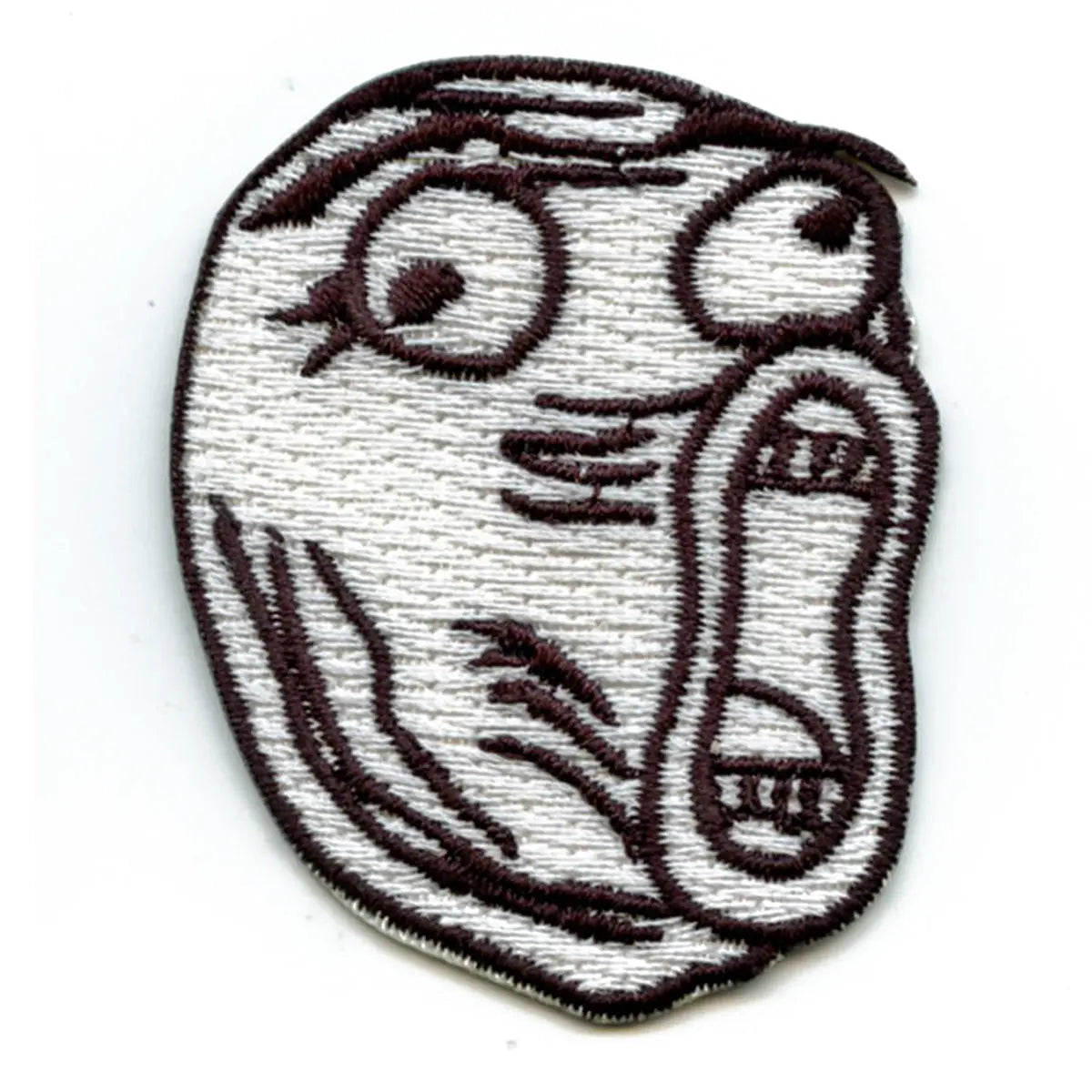 LOL Face Emoji Meme Iron On Embroidered Patch