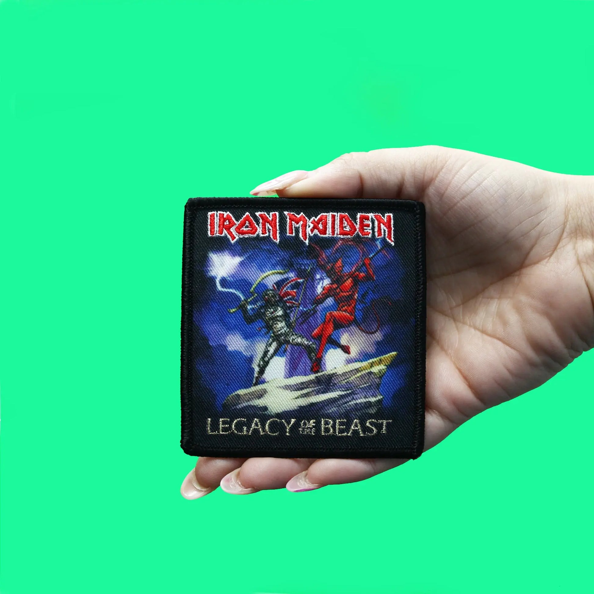 Official Iron Maiden Patch Legacy of the Beast Embroidered Iron On