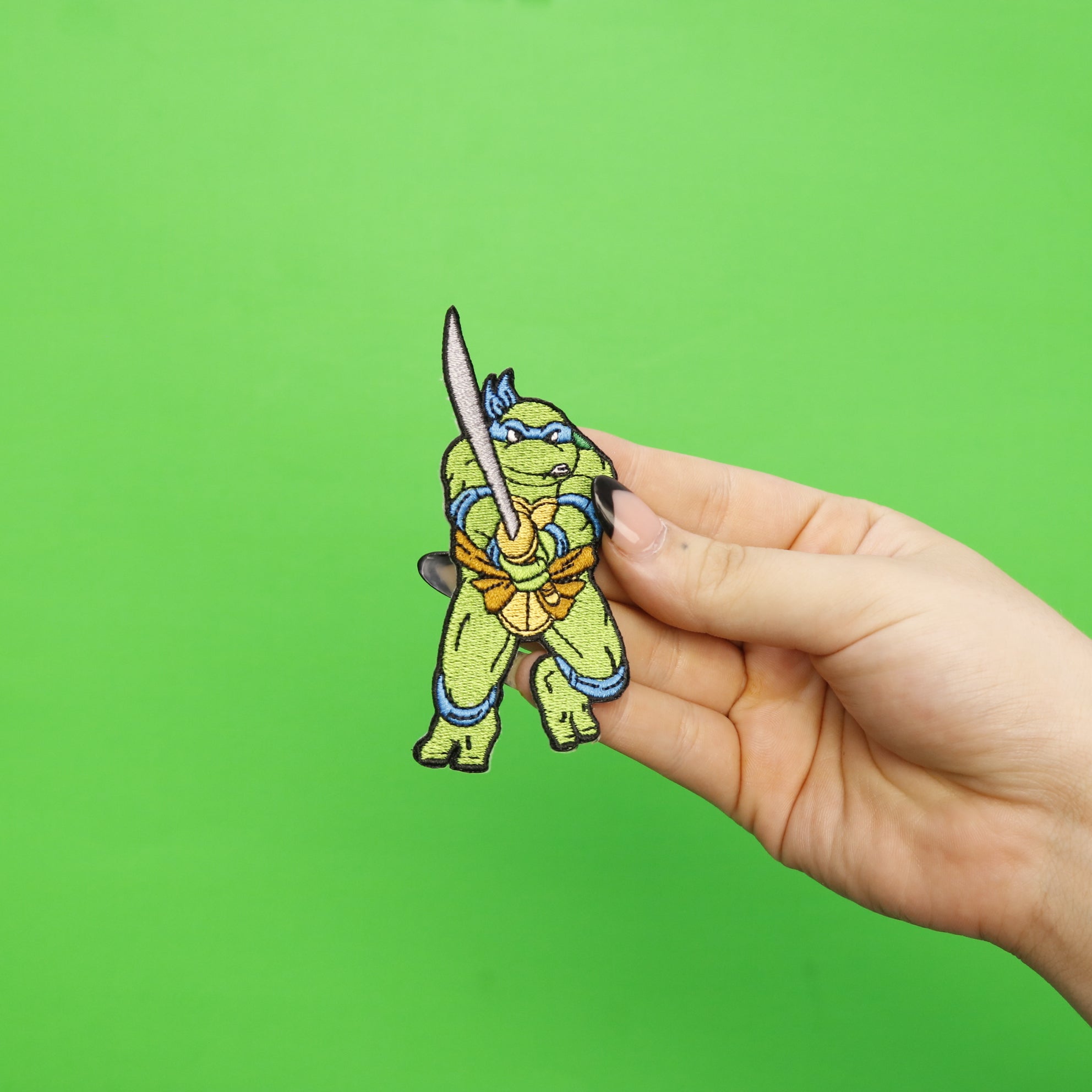 Teenage Mutant Ninja Turtles Leonardo Embroidered Iron On Patch