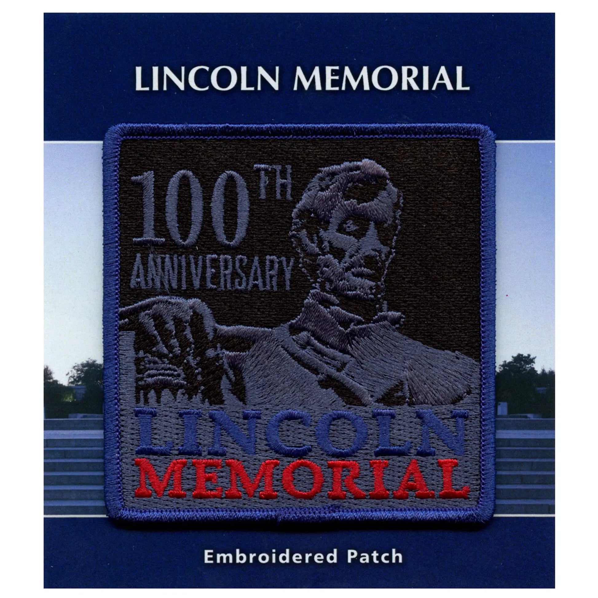 Lincoln Memorial 100th Anniversary Patch National Monument Travel Embroidered Iron On