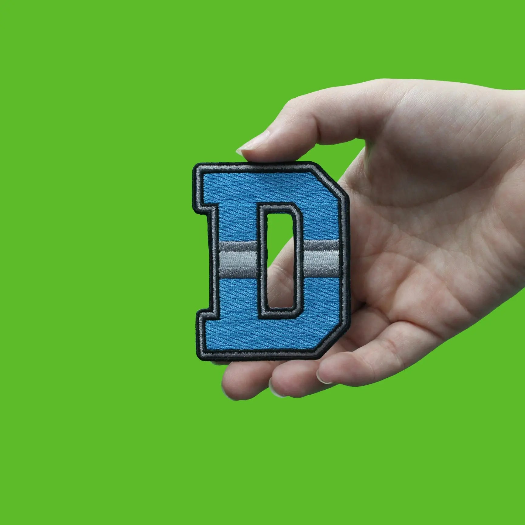 City Of Detroit "D" Logo Football Jersey Parody Embroidered Iron On Patch