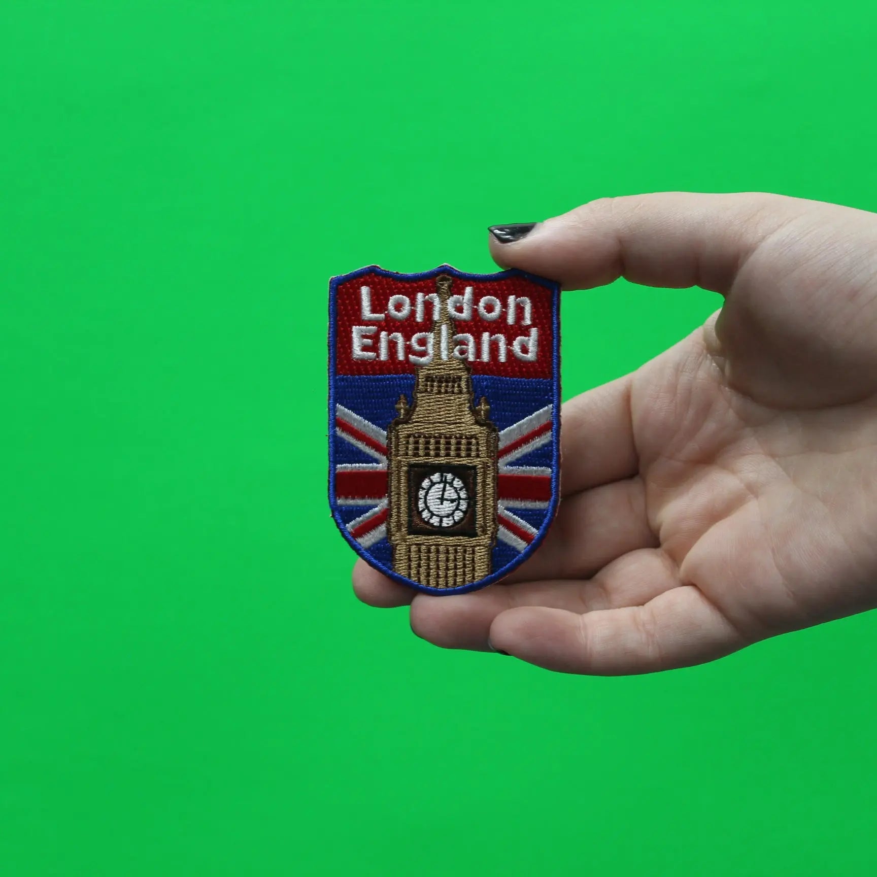 London England United Kingdom Shield Embroidered Iron On Patch