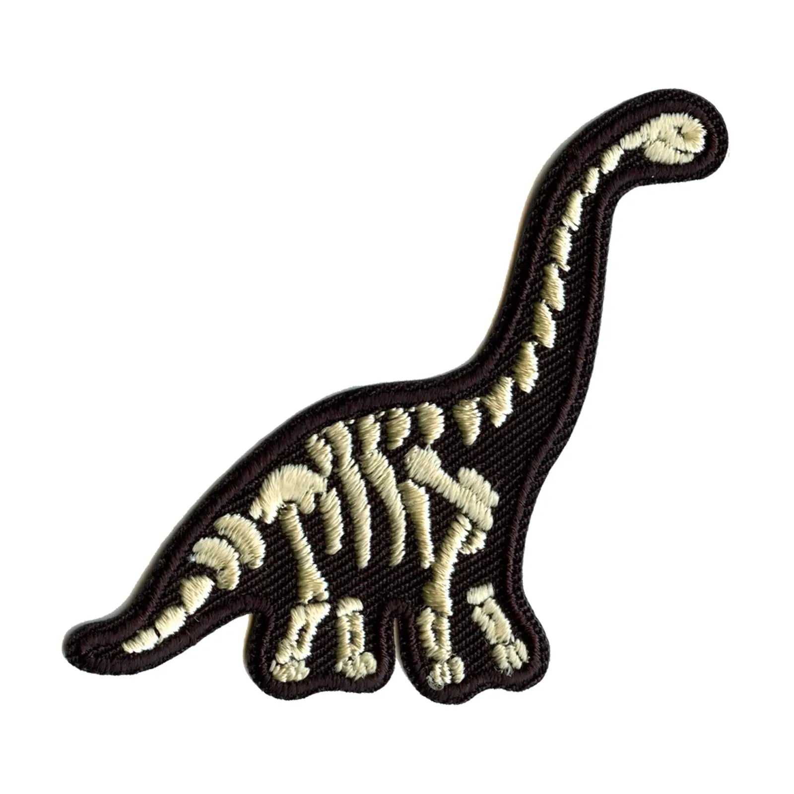 Brachiosaurus Bones Dinosaur Fossil Embroidered Iron On Patch