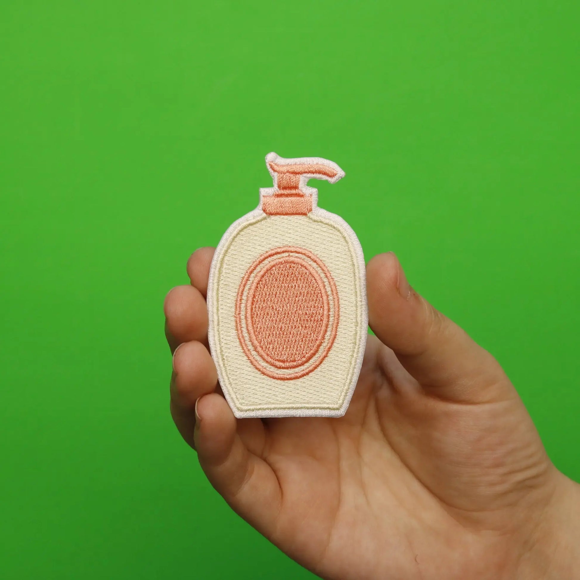 Lotion Bottle Emoji Embroidered Iron On Patch