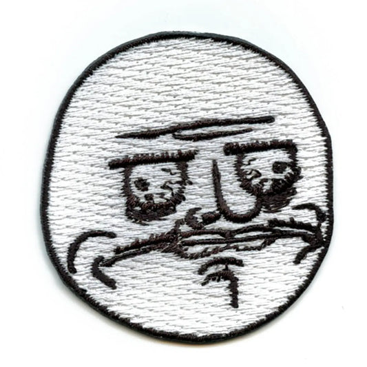 Me Gusta Face Emoji Meme Iron On Patch