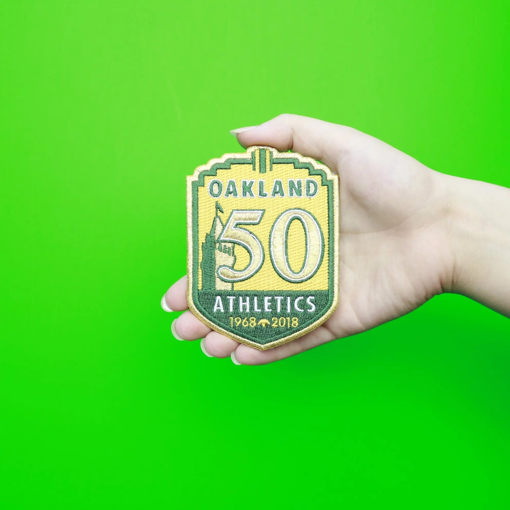 2018 Oakland A's Athletics 50th Anniversary Patch