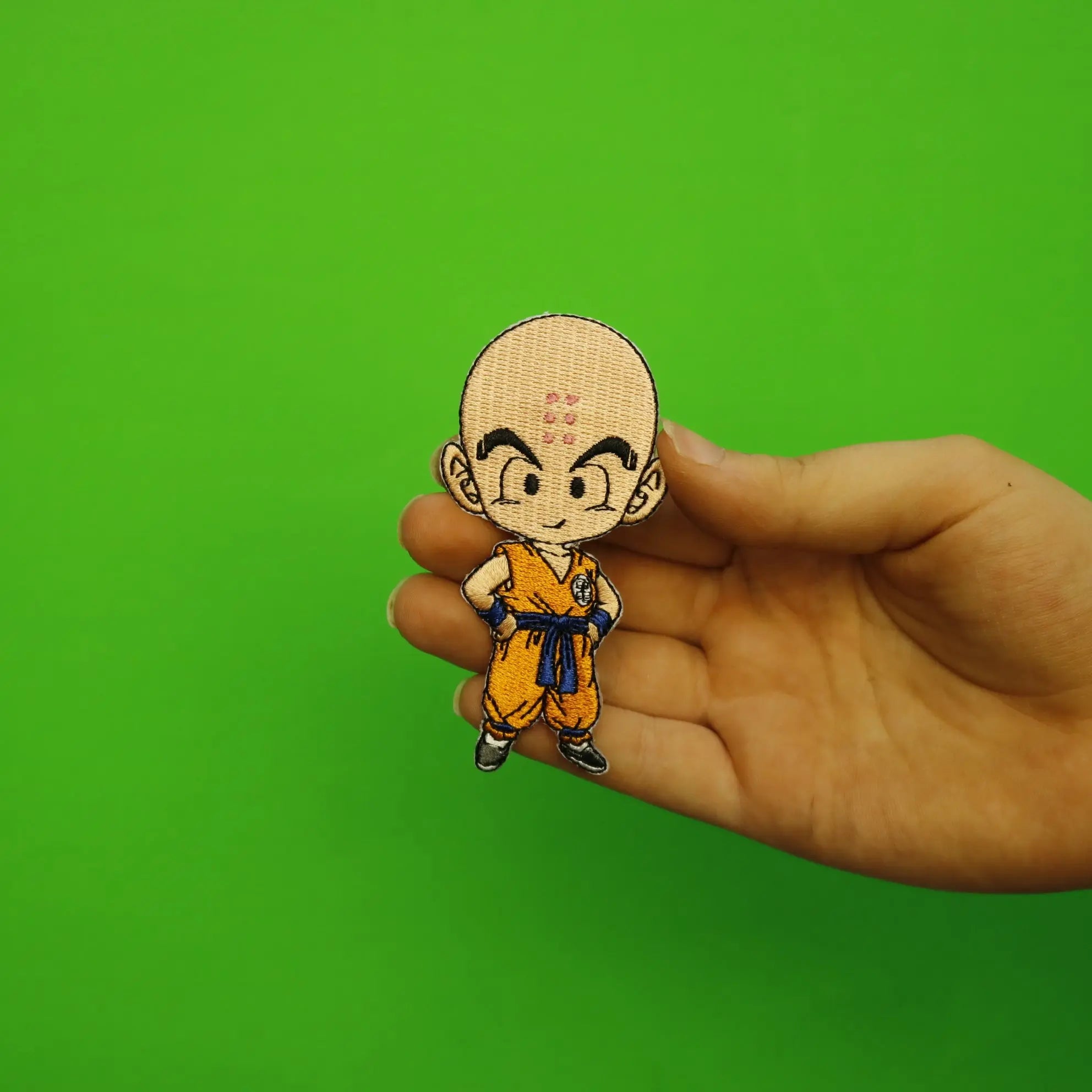 Dragon Ball Z Super Krillin Character Anime Embroidered Patch