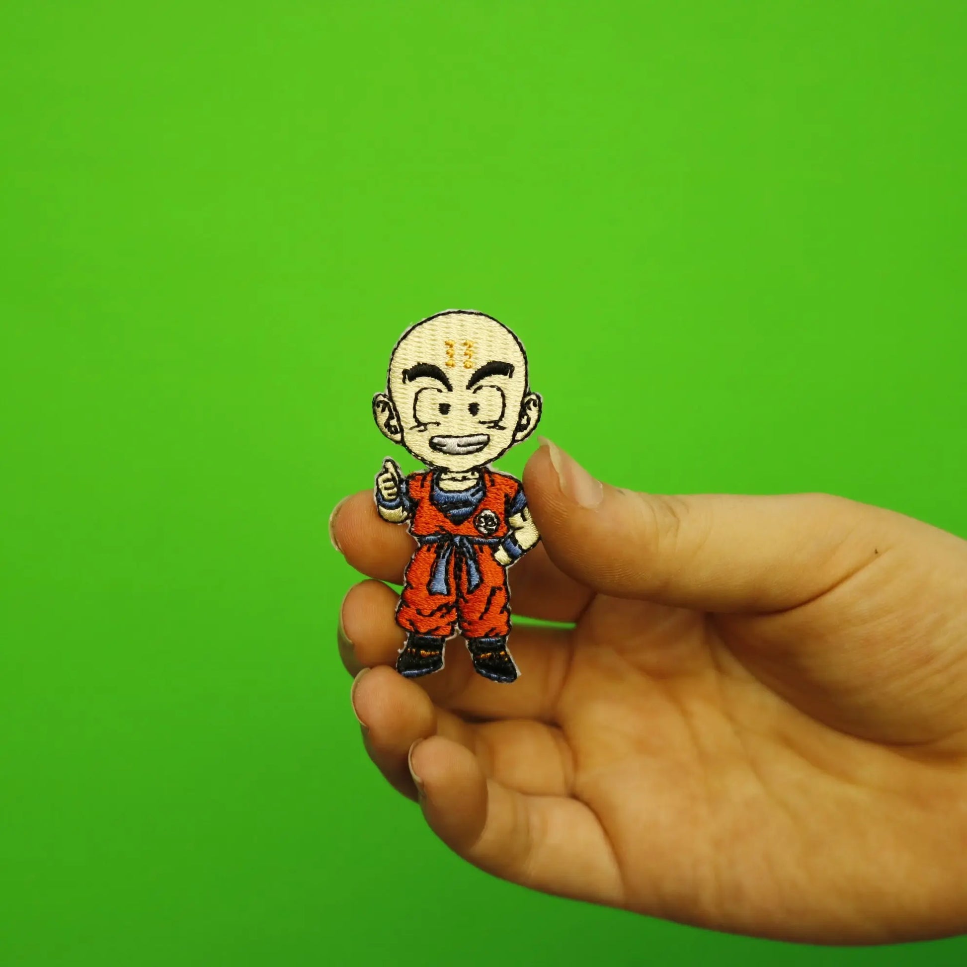 Dragon Ball Z Krillin Character Anime Embroidered Iron On Patch