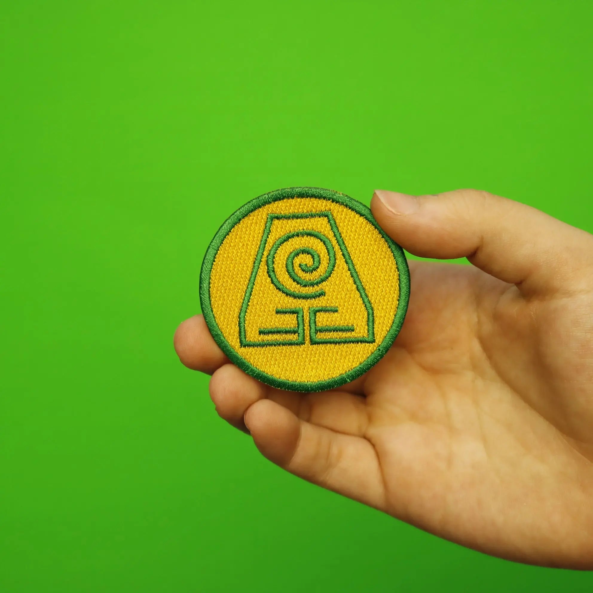 Earth Nation Symbol Round Embroidered Iron On Patch