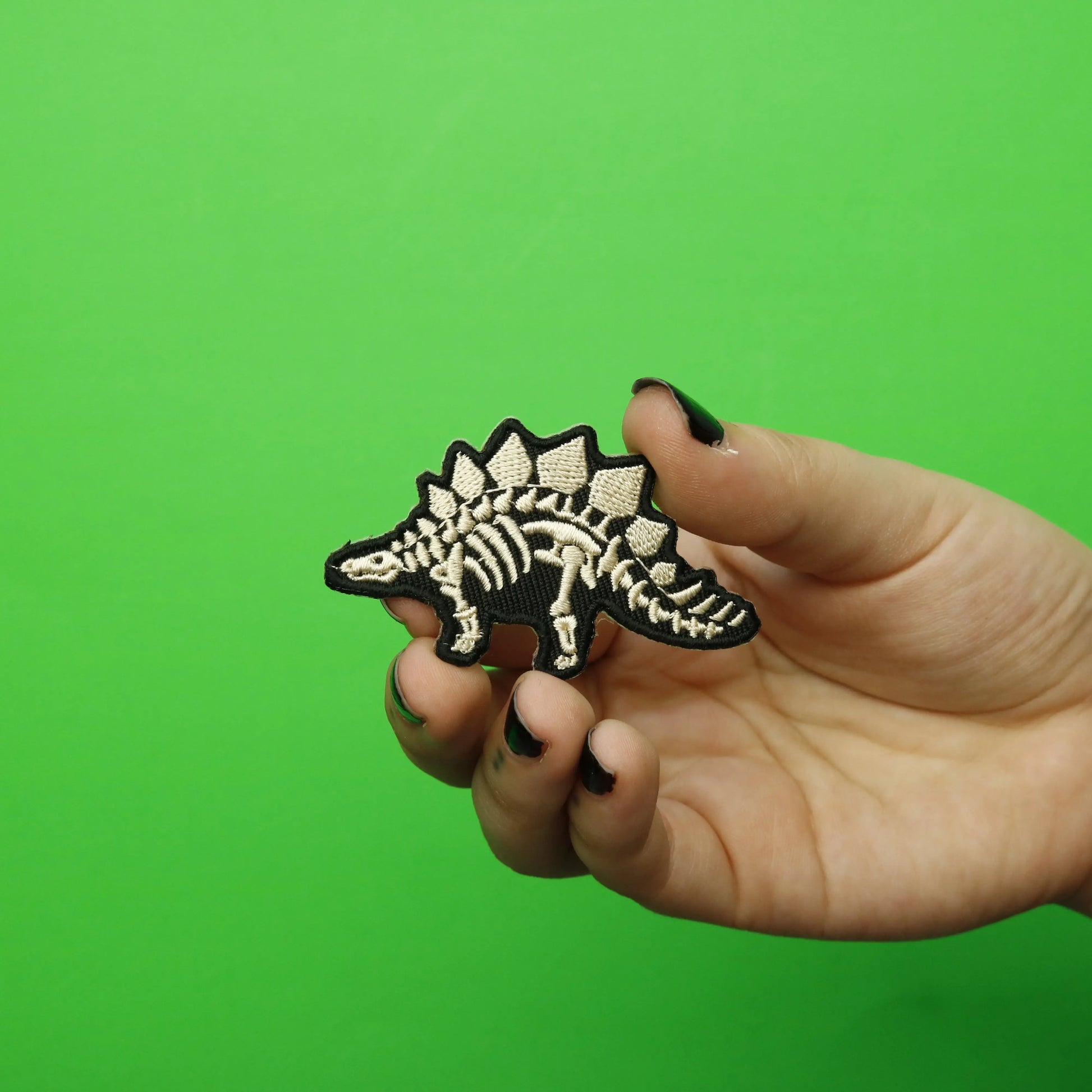 Stegosaurus Bones Dinosaur Fossil Embroidered Iron on Patch