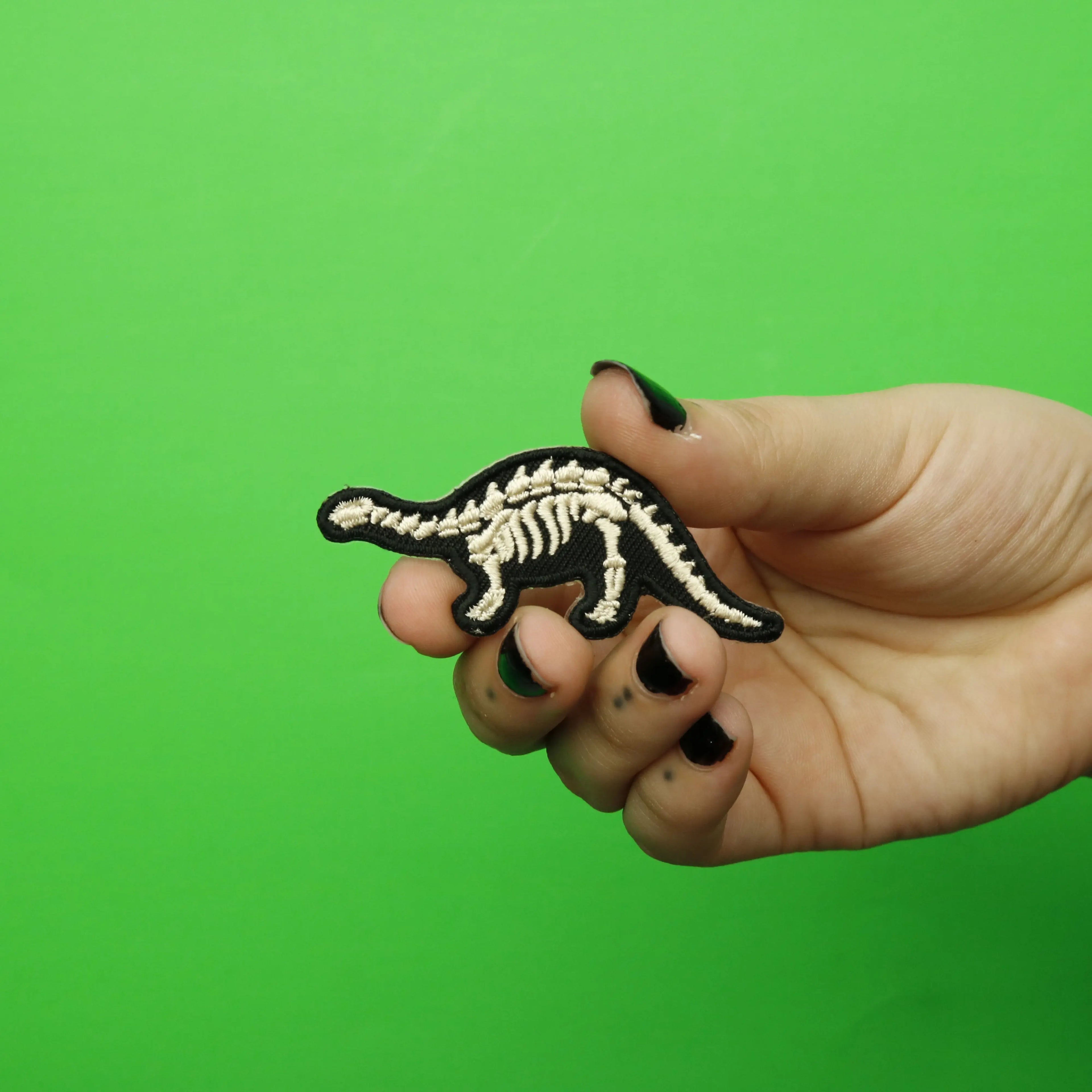 Brontosaurus Bones Dinosaur Fossil Embroidered Iron on Patch