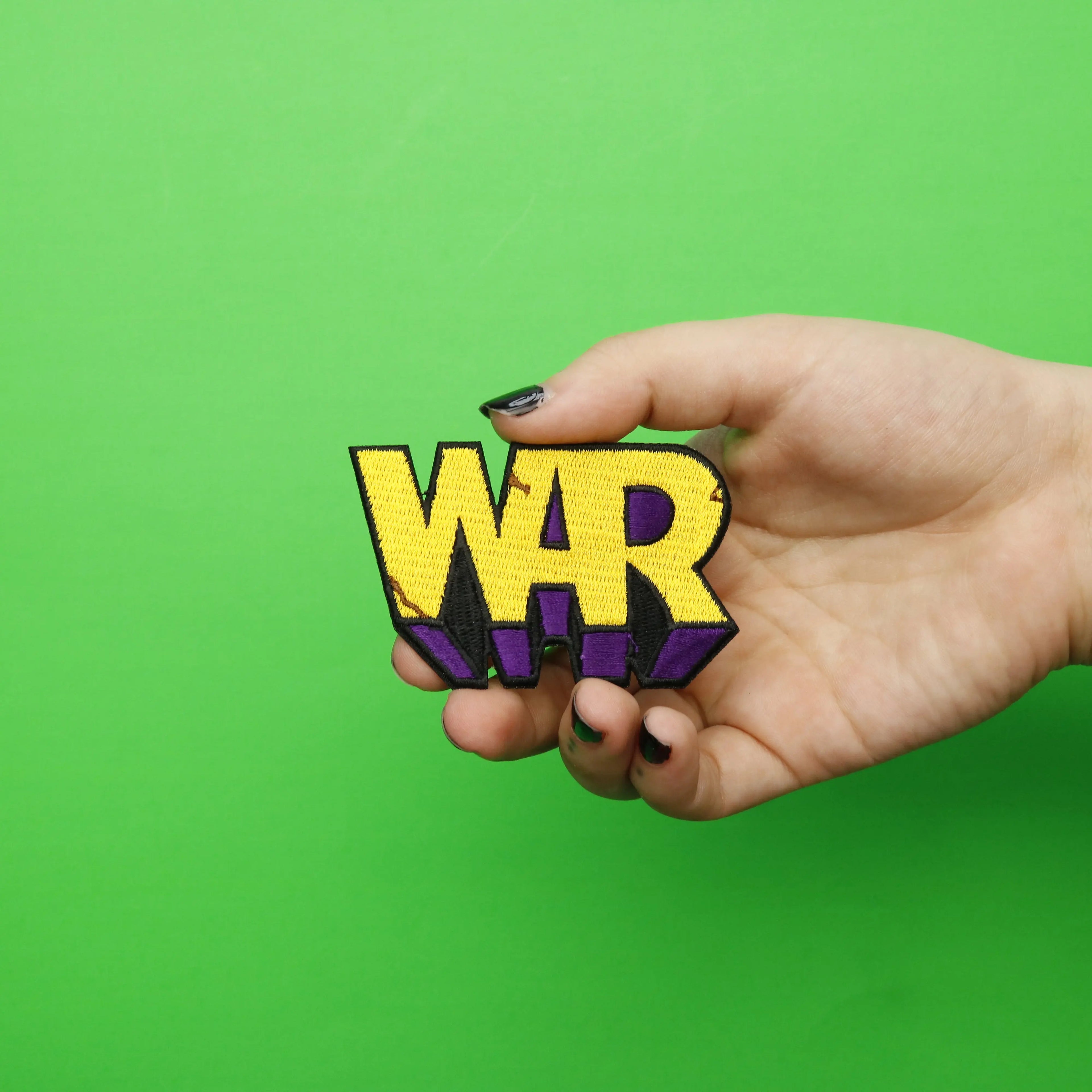 WAR Alternative Pop Band Logo Embroidered Iron On Patch