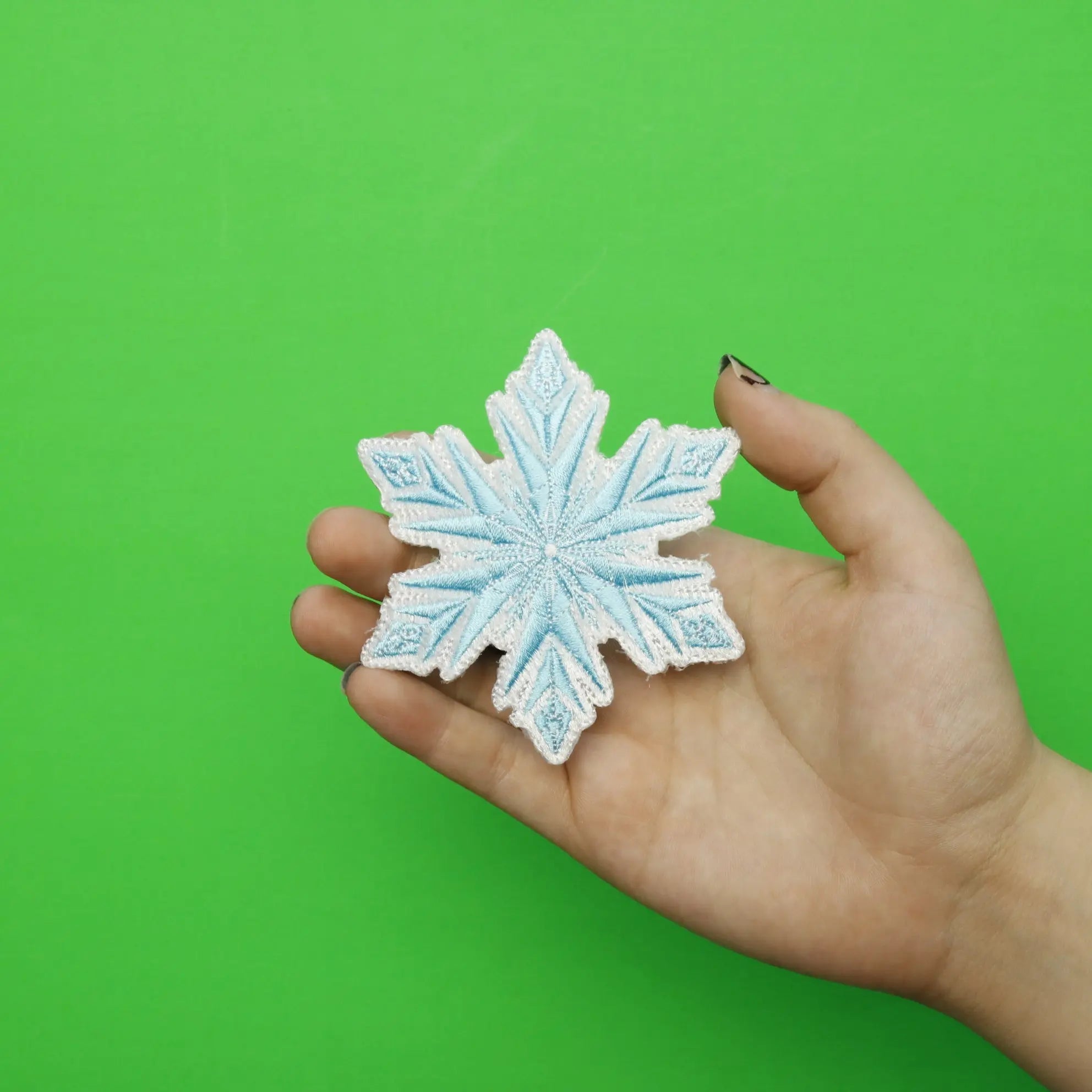 Disney's Frozen Elsa's Snowflake Embroidered Applique Iron On Patch