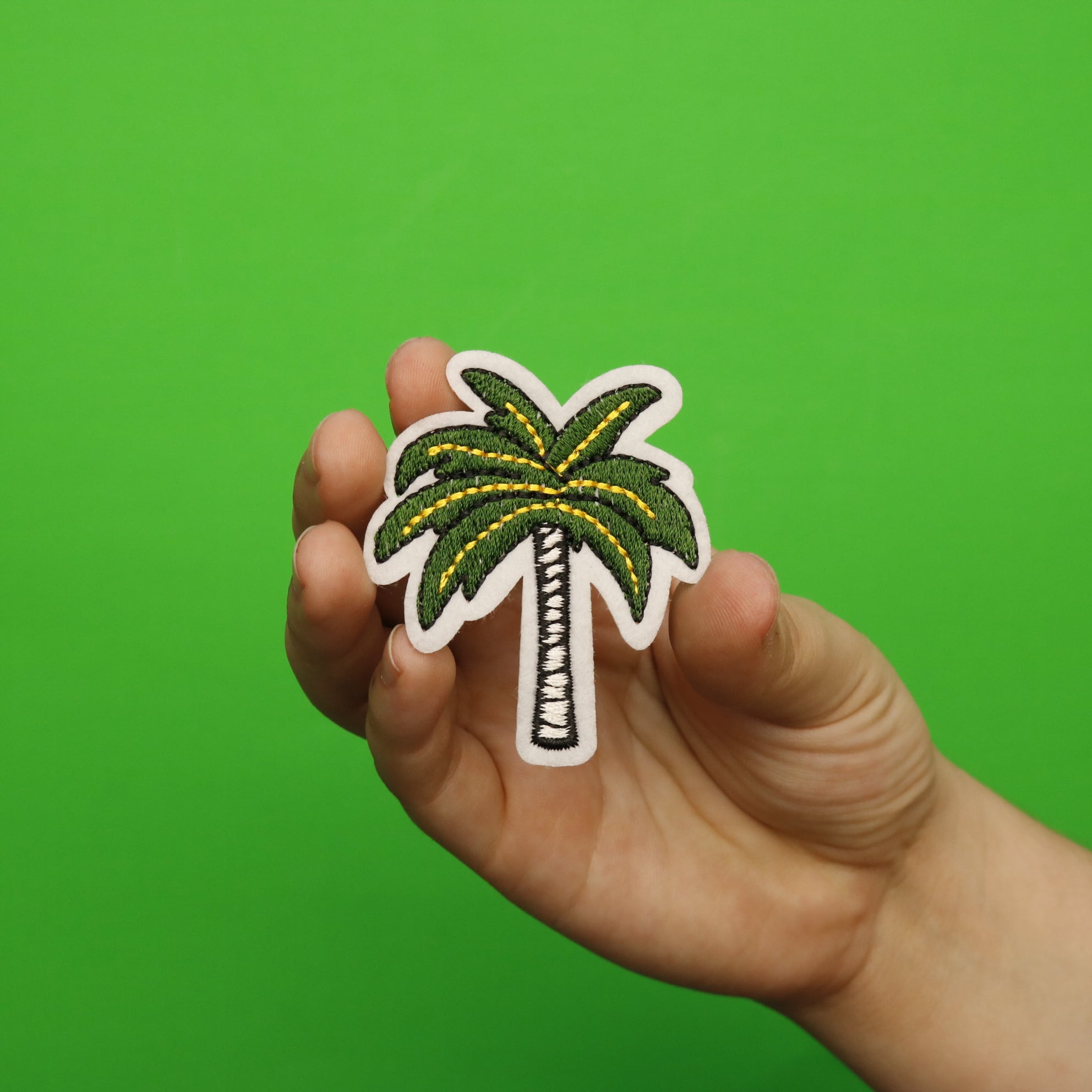 Palm Tree Embroidered Applique Iron On Patch