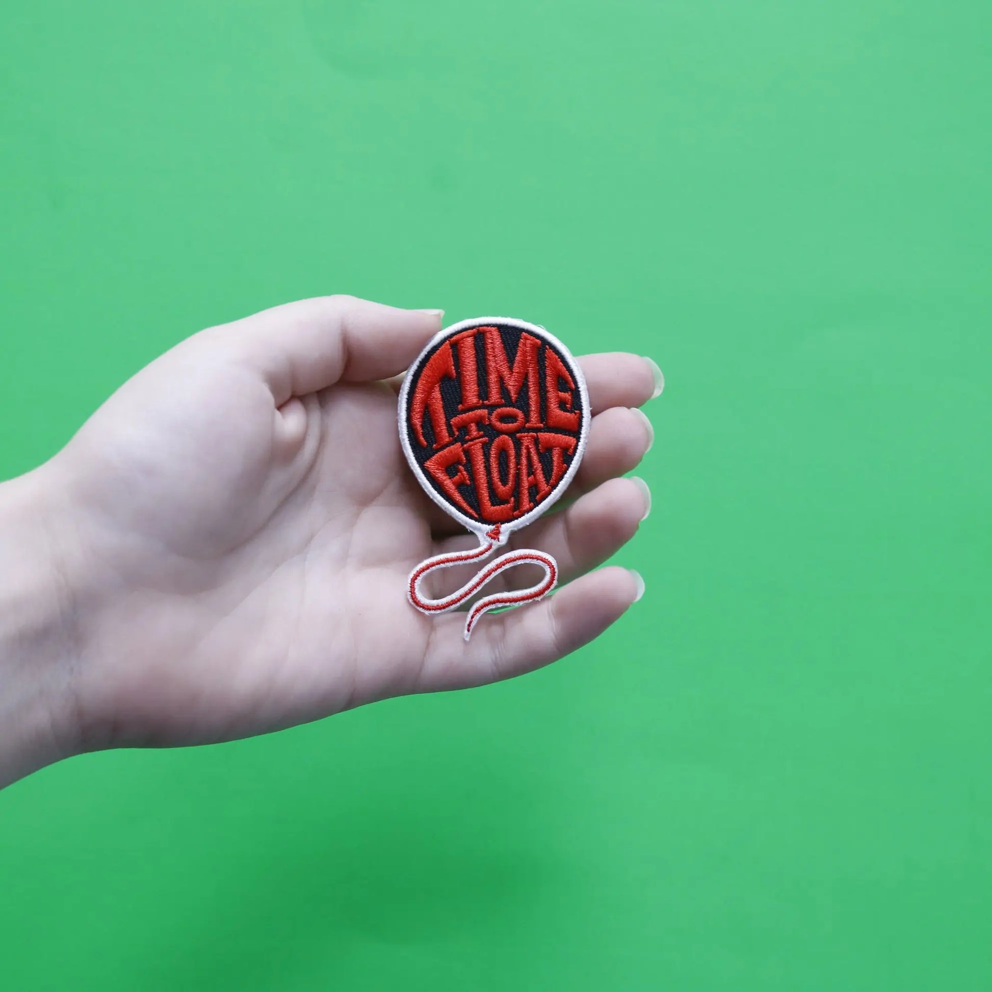 Official IT "Time To Float" Balloon Embroidered Iron On Patch