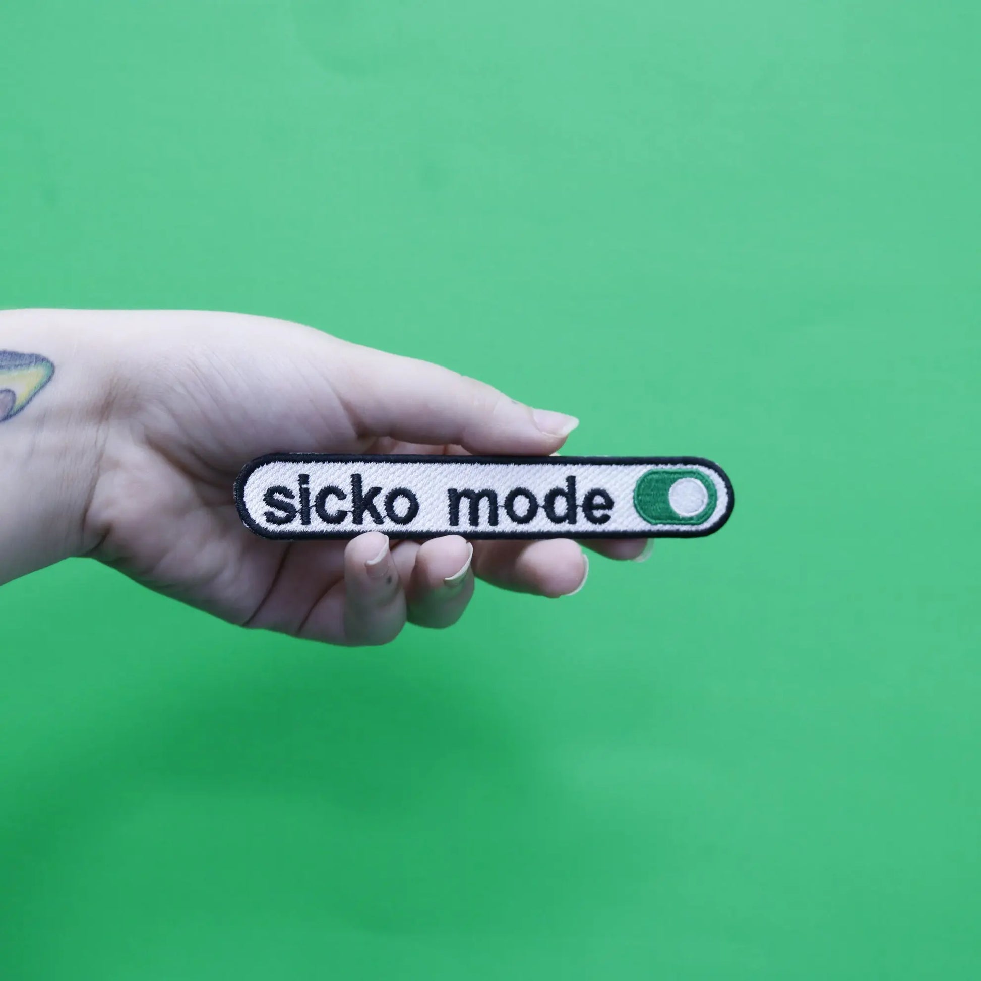 Sicko Mode On Switch Embroidered Iron On Patch