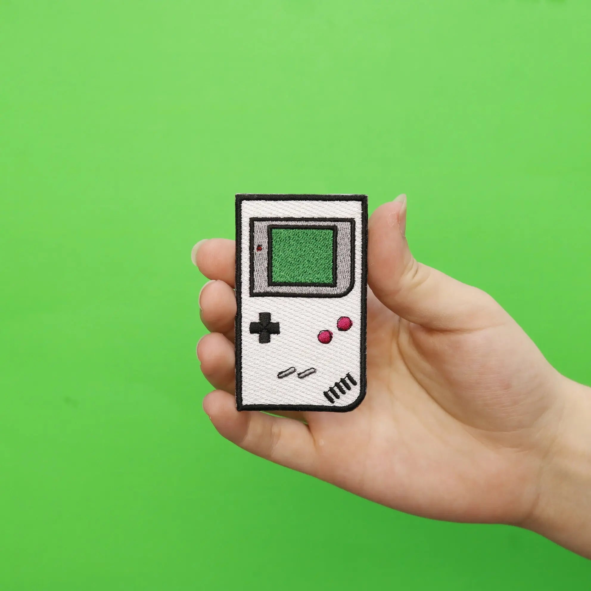 Simple Retro Portable Game Console Embroidered Iron On Patch