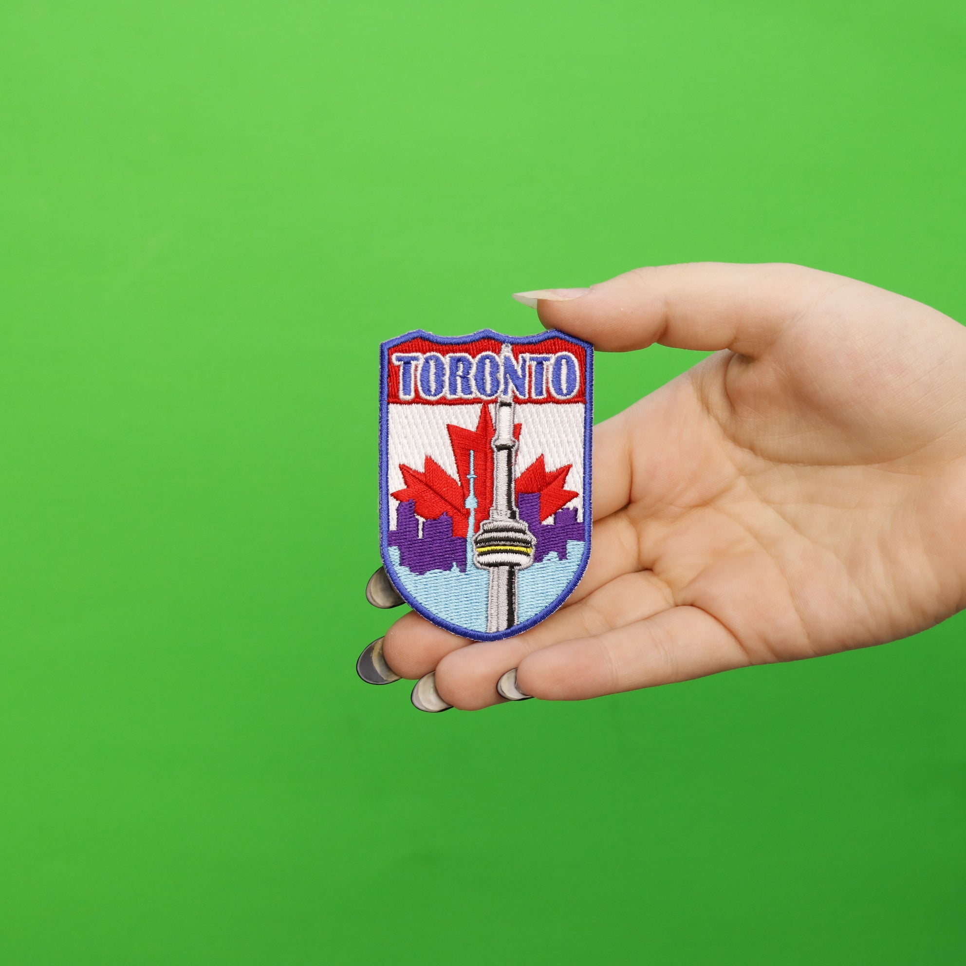 Toronto Canada Shield Embroidered Iron On Patch