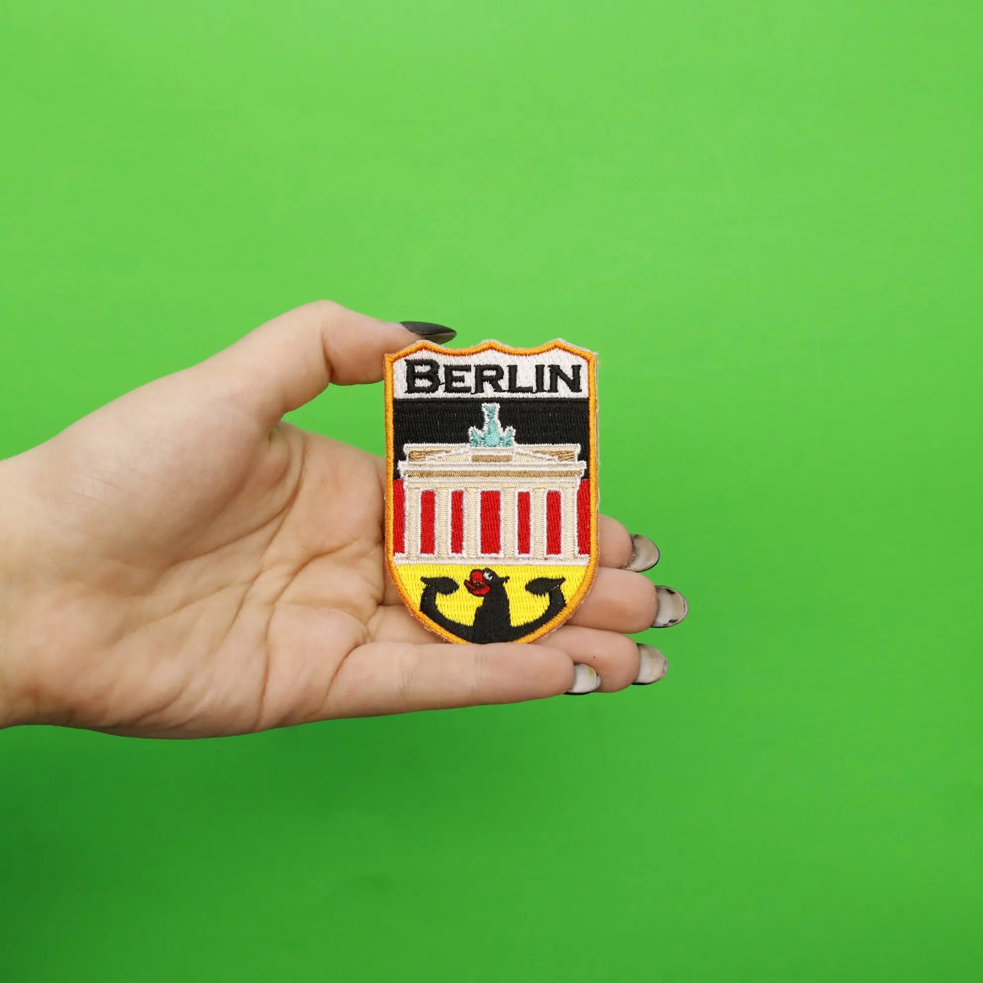 Berlin Germany Shield Embroidered Iron On Patch
