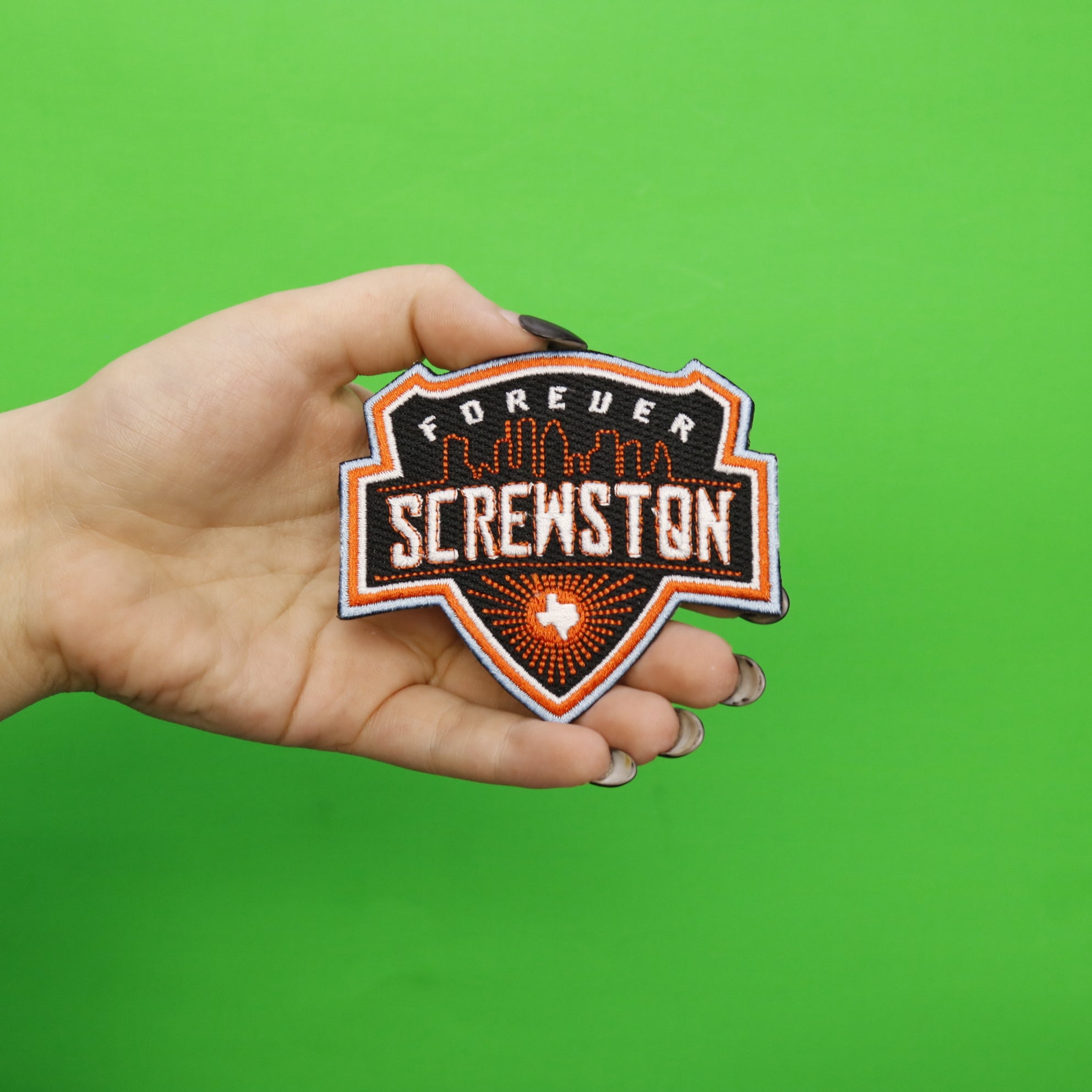 Houston Texas Screwston Soccer Parody Iron On Patch