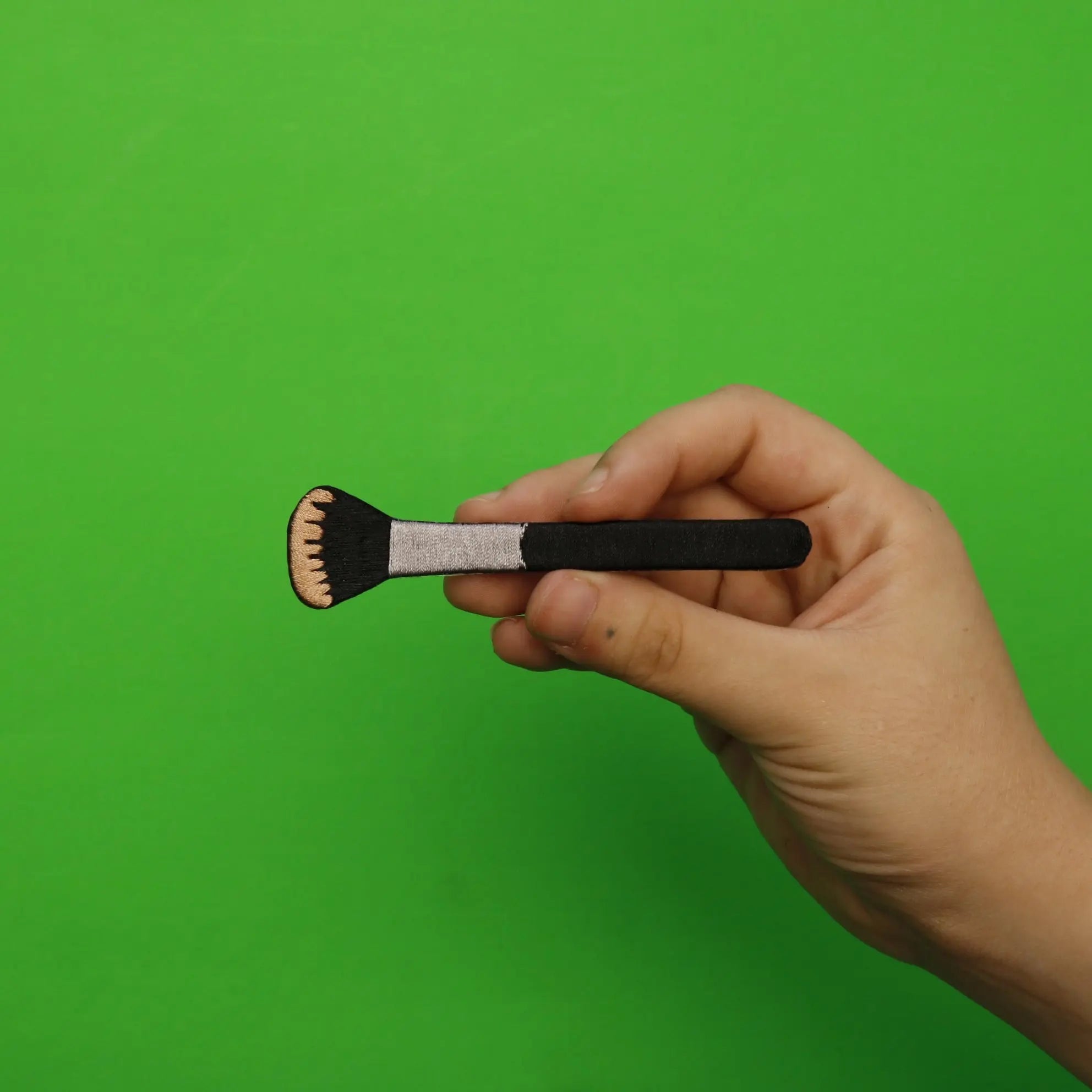 Makeup Brush Embroidered Iron On Patch