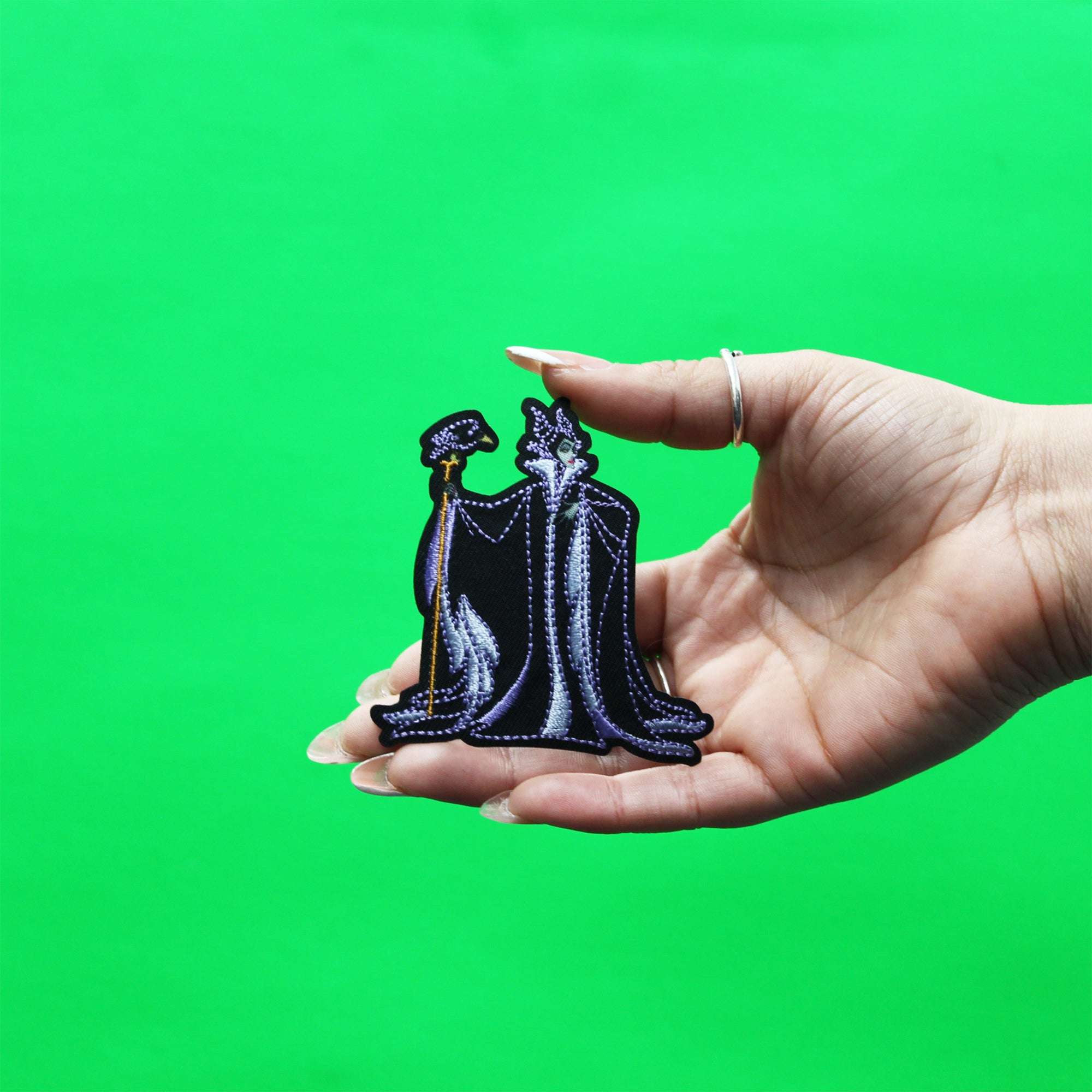 Disney Full Body Maleficent Patch Evil Witch Embroidered Iron On