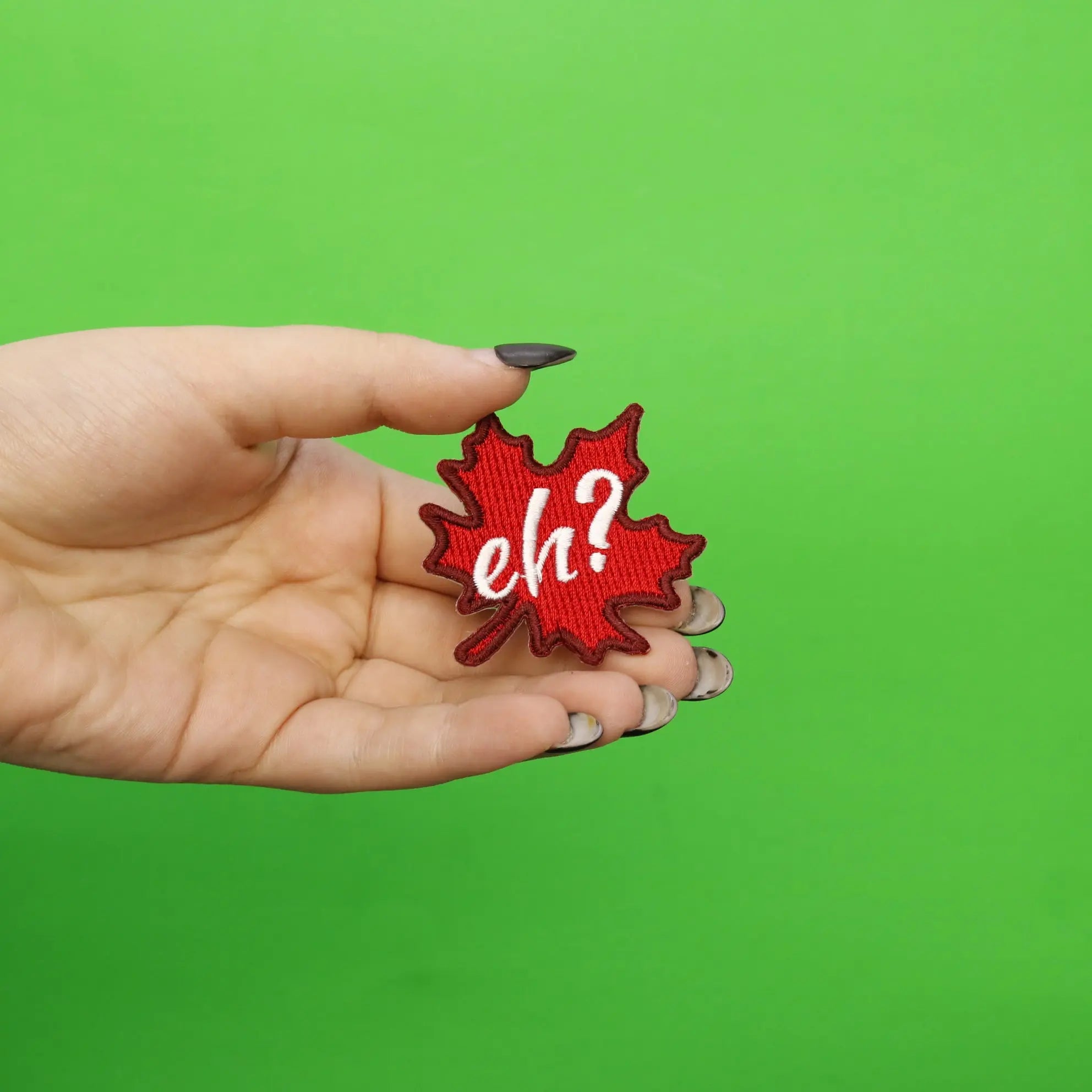 Canada eh? Maple Leaf Embroidered Iron On Patch
