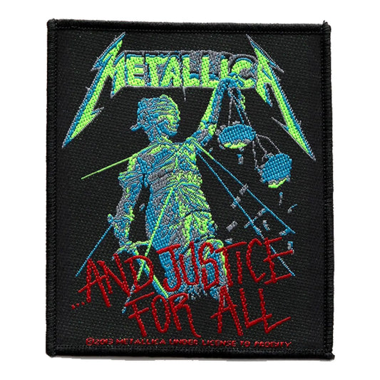 Metallica And Justice For All Woven Sew On Patch