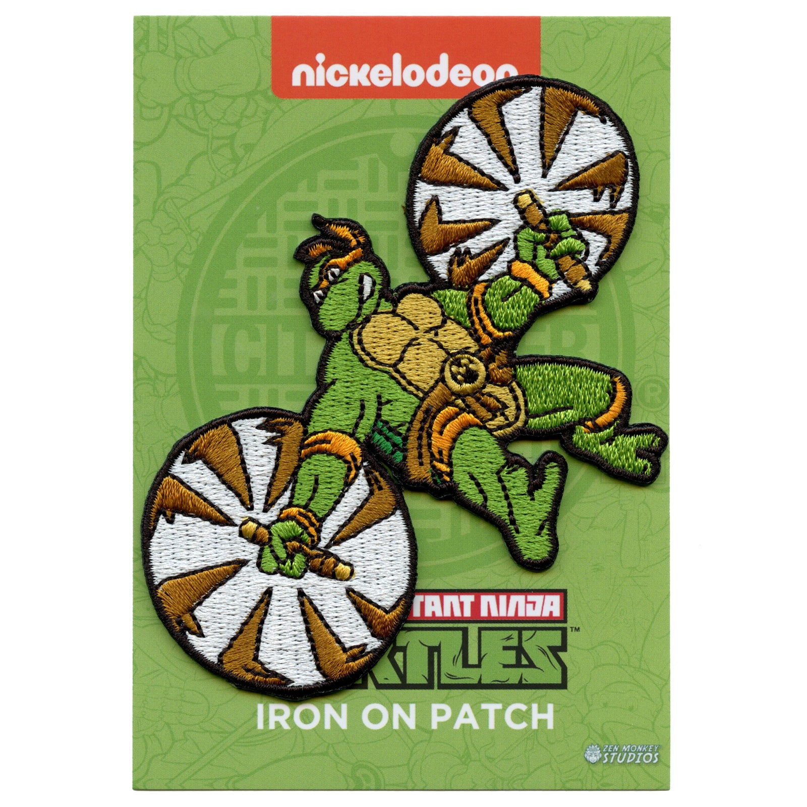 Teenage Mutant Ninja Turtles Michelangelo Embroidered Iron On Patch