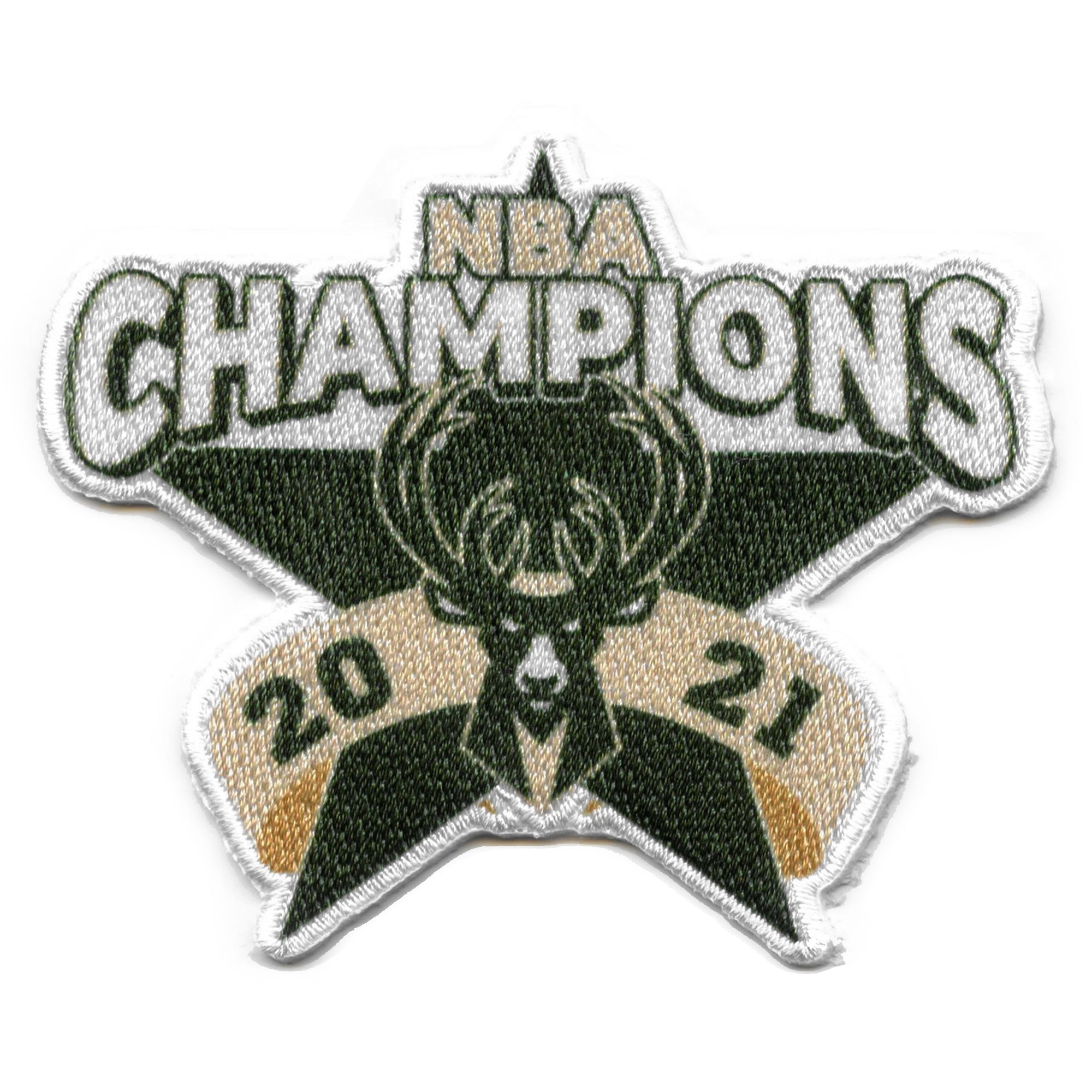 2021 NBA Finals Champions Milwaukee Bucks Star Patch