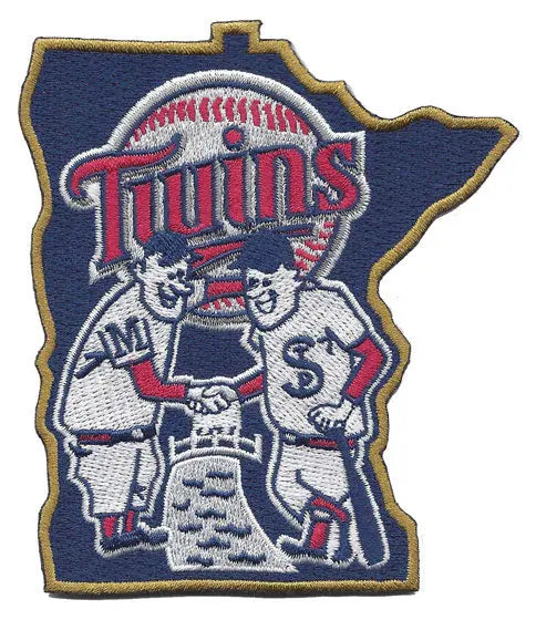 Minnesota Twins Shaking Hands State Logo Sleeve Patch (2015)
