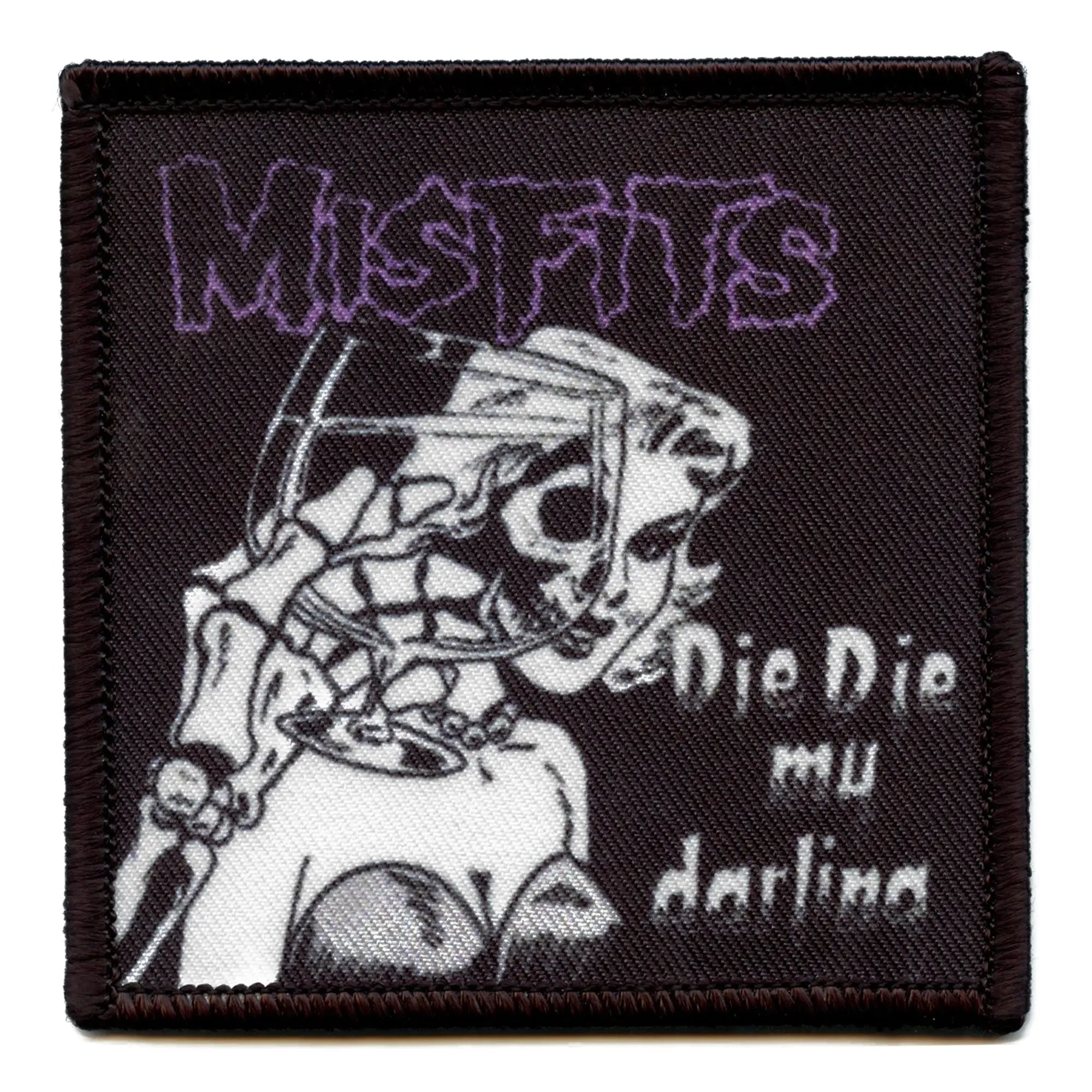 The Misfits Patch Die Die My Darling Cover Embroidered Iron On