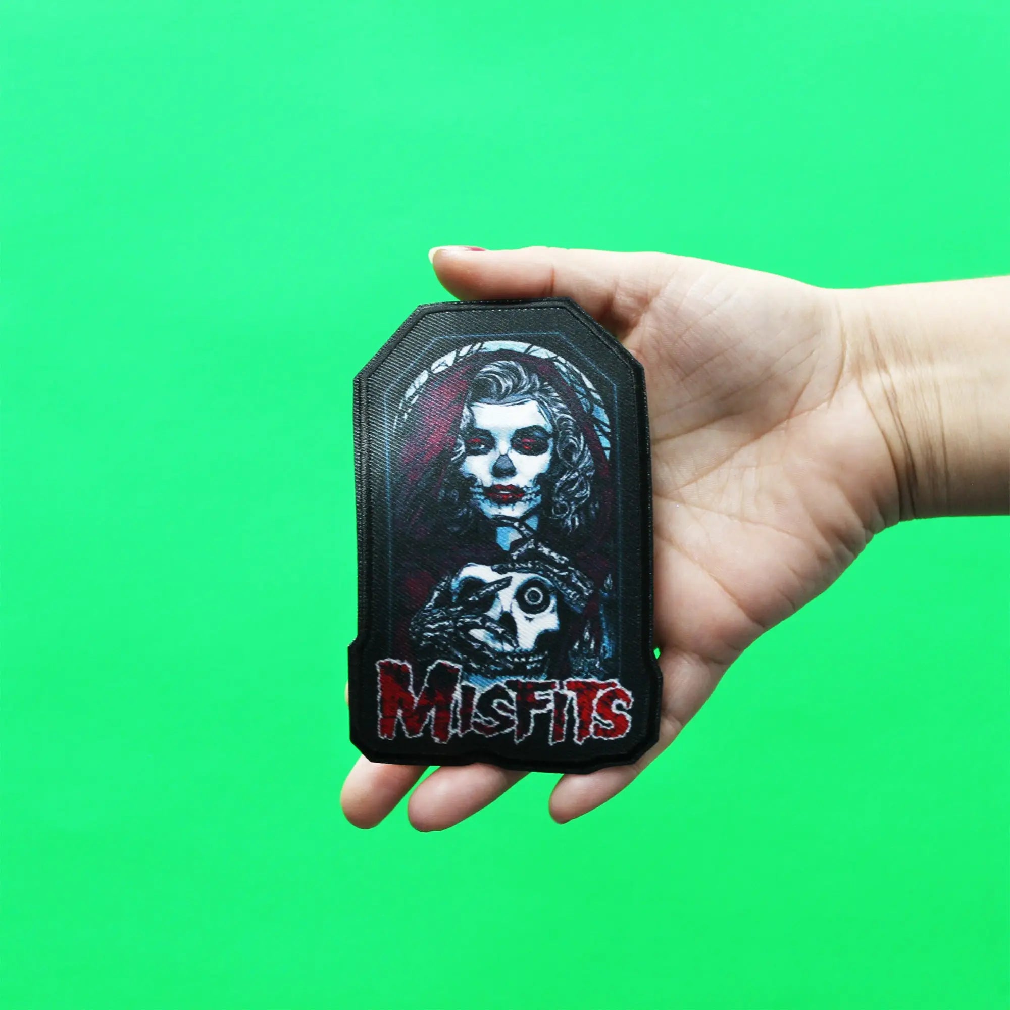 Misfits Patch Unmasked Woman Embroidered Iron On