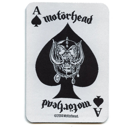 2014 Motorhead Ace Of Spades Playing Card Woven Sew On Patch