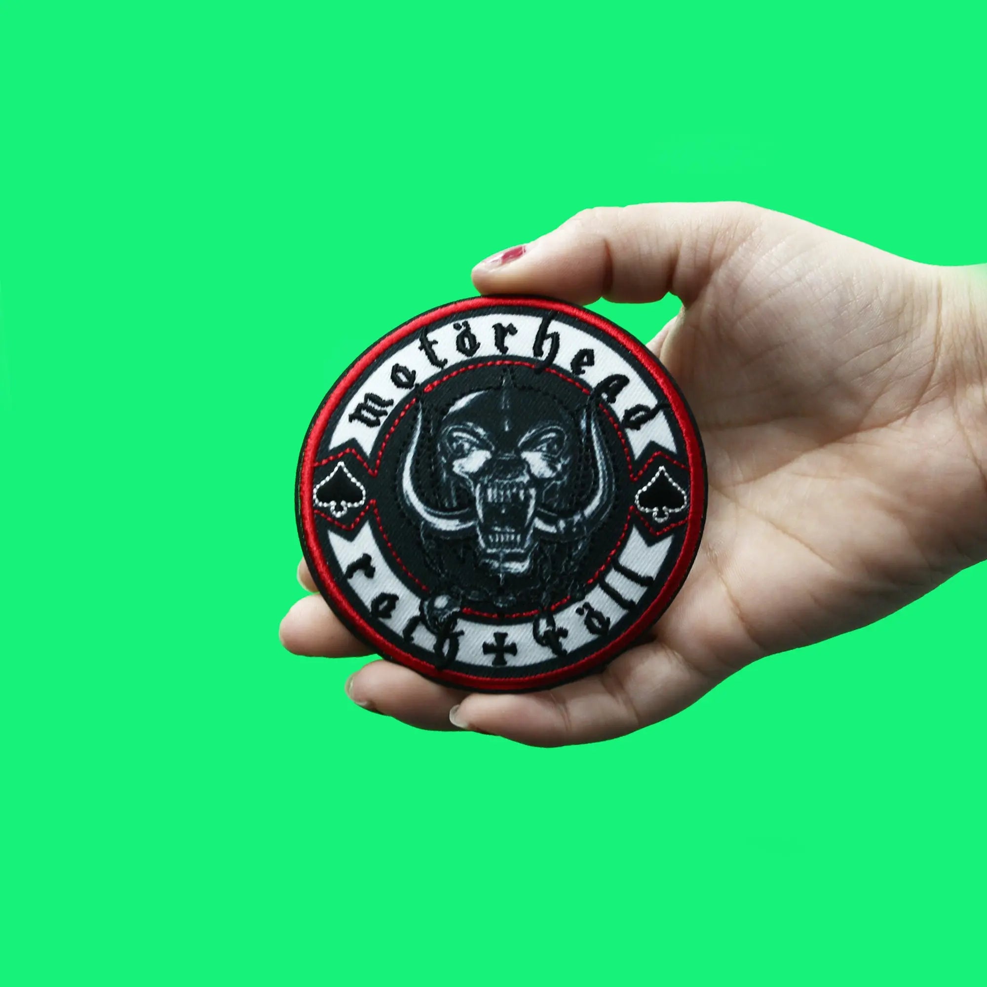 Motörhead Rock N Roll Patch 1987 Album Embroidered Iron On