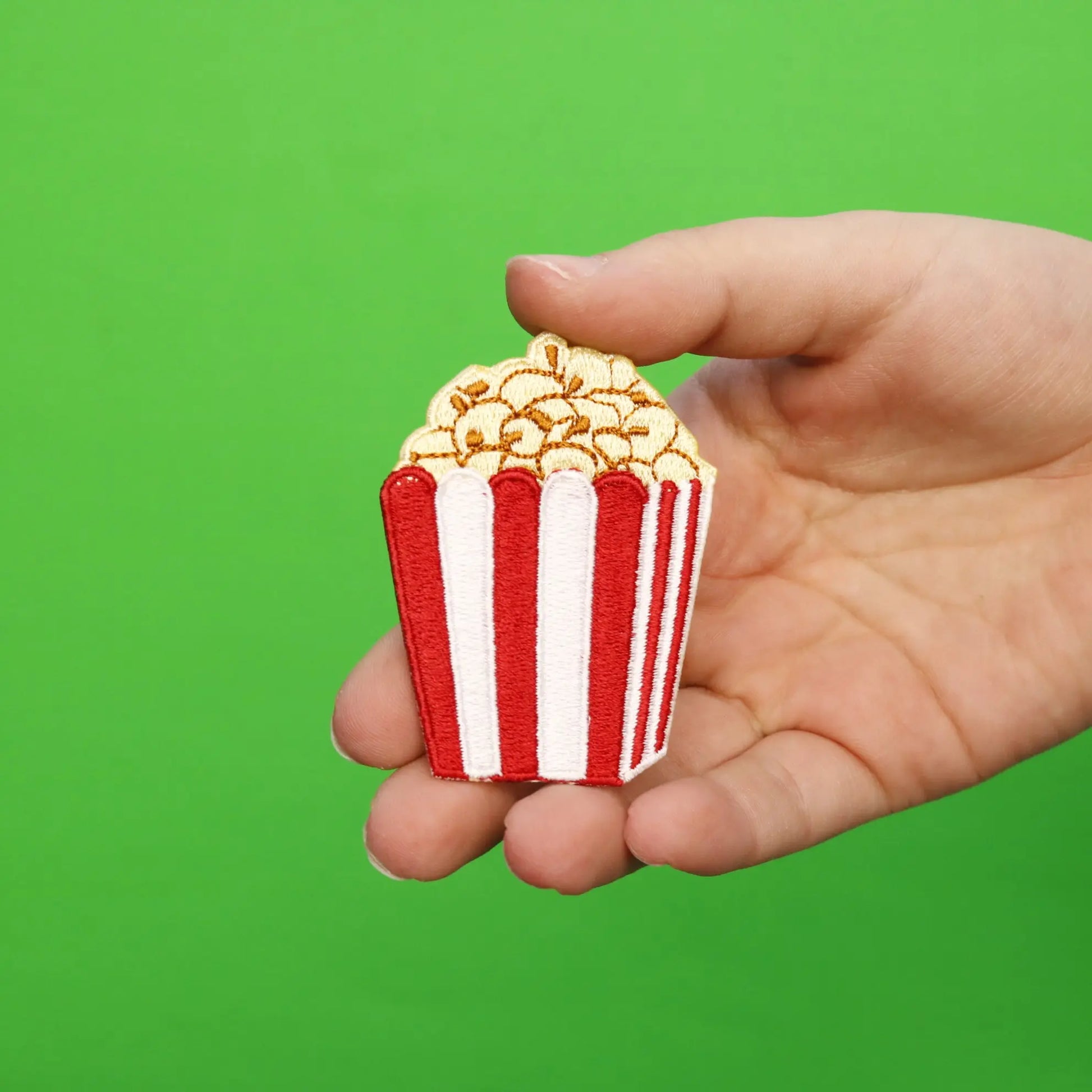 Movie Theater Popcorn Embroidered Iron On Patch