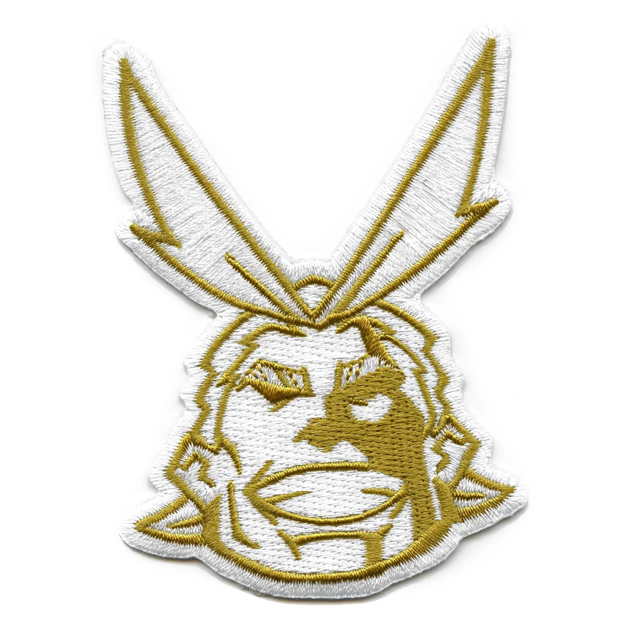 My Hero Academia All Might Patch Gold Headshot Embroidered Iron On