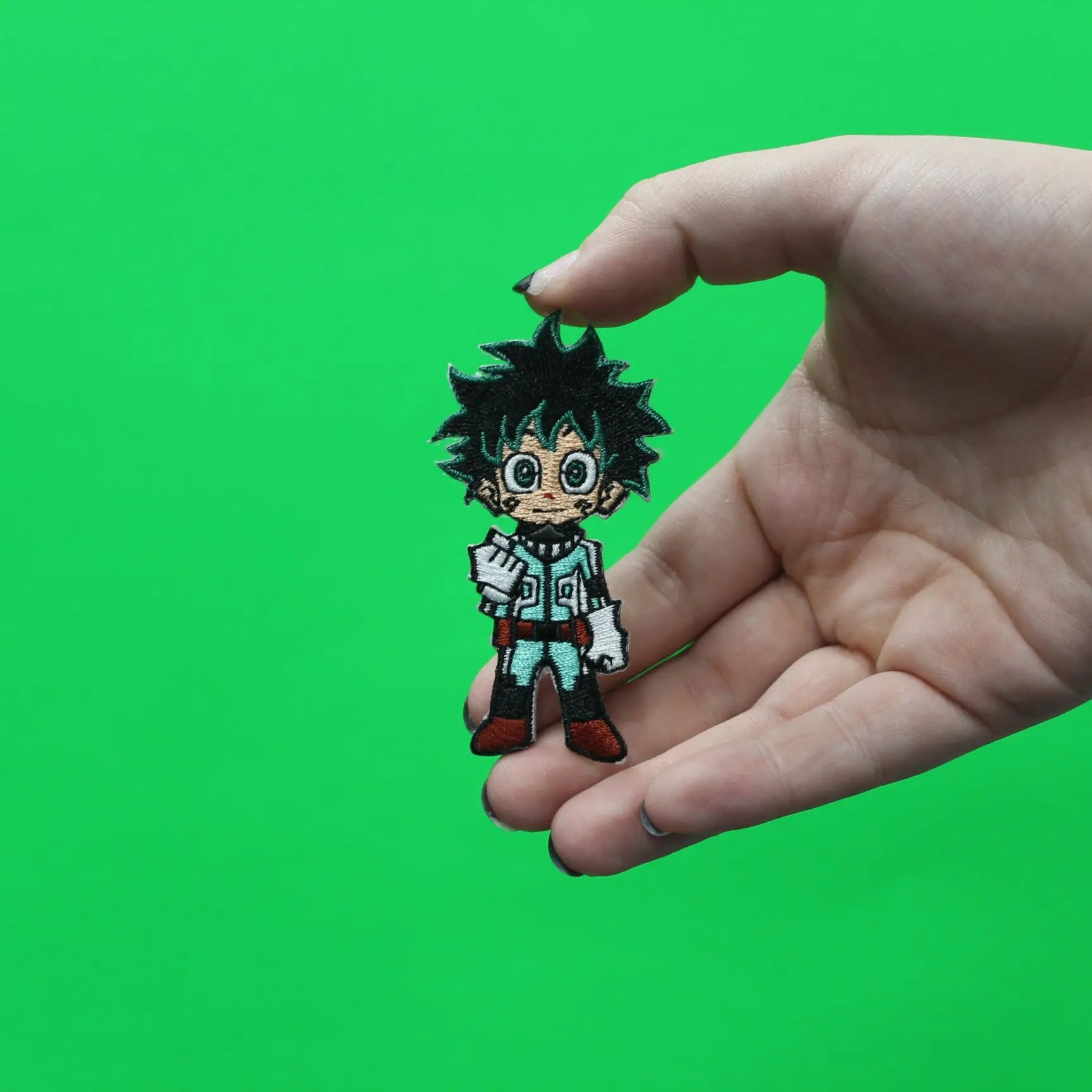 My Hero Academia	Deku Anime Embroidered Iron On Patch