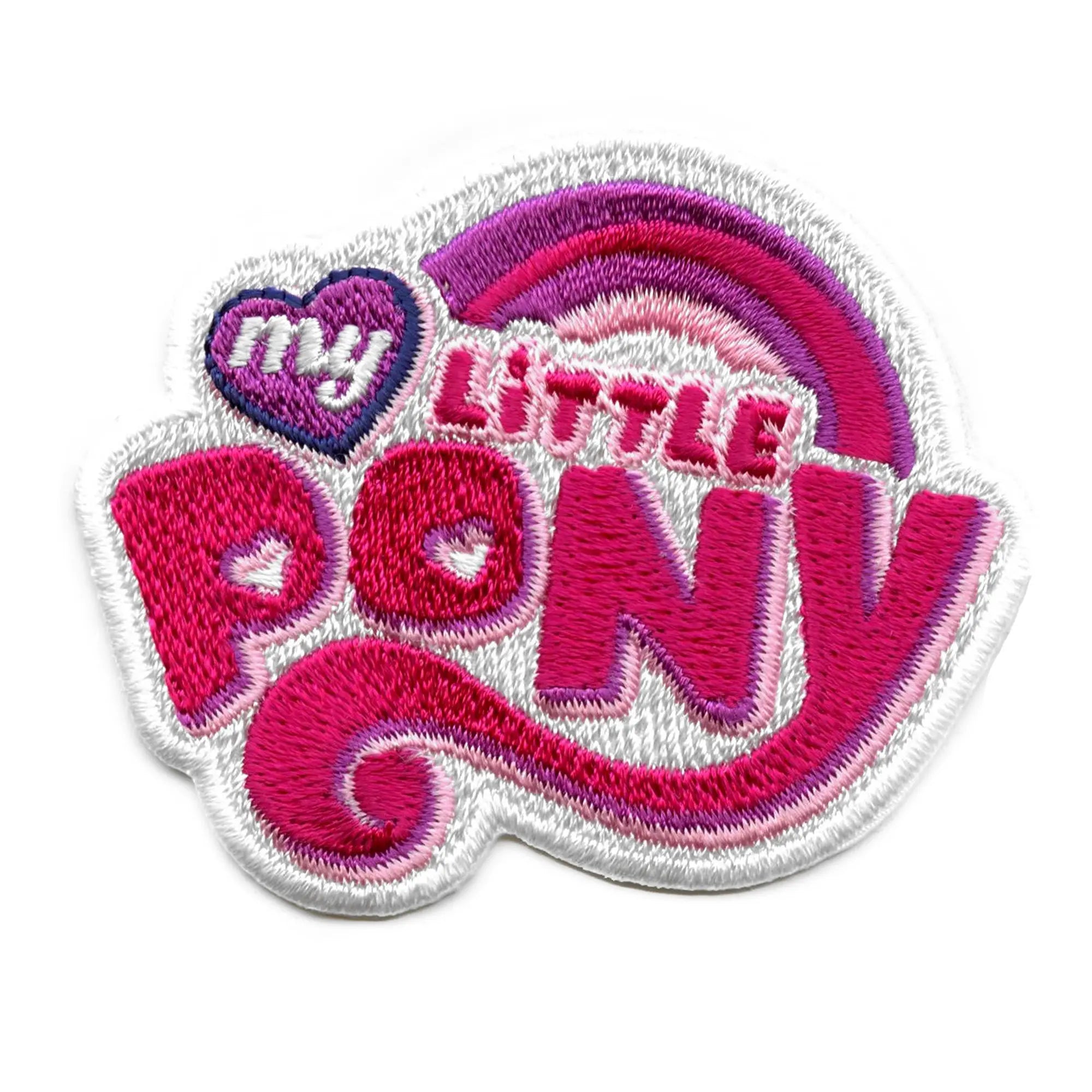 My Little Pony Logo Patch Pink Kids Horse Embroidered Iron On