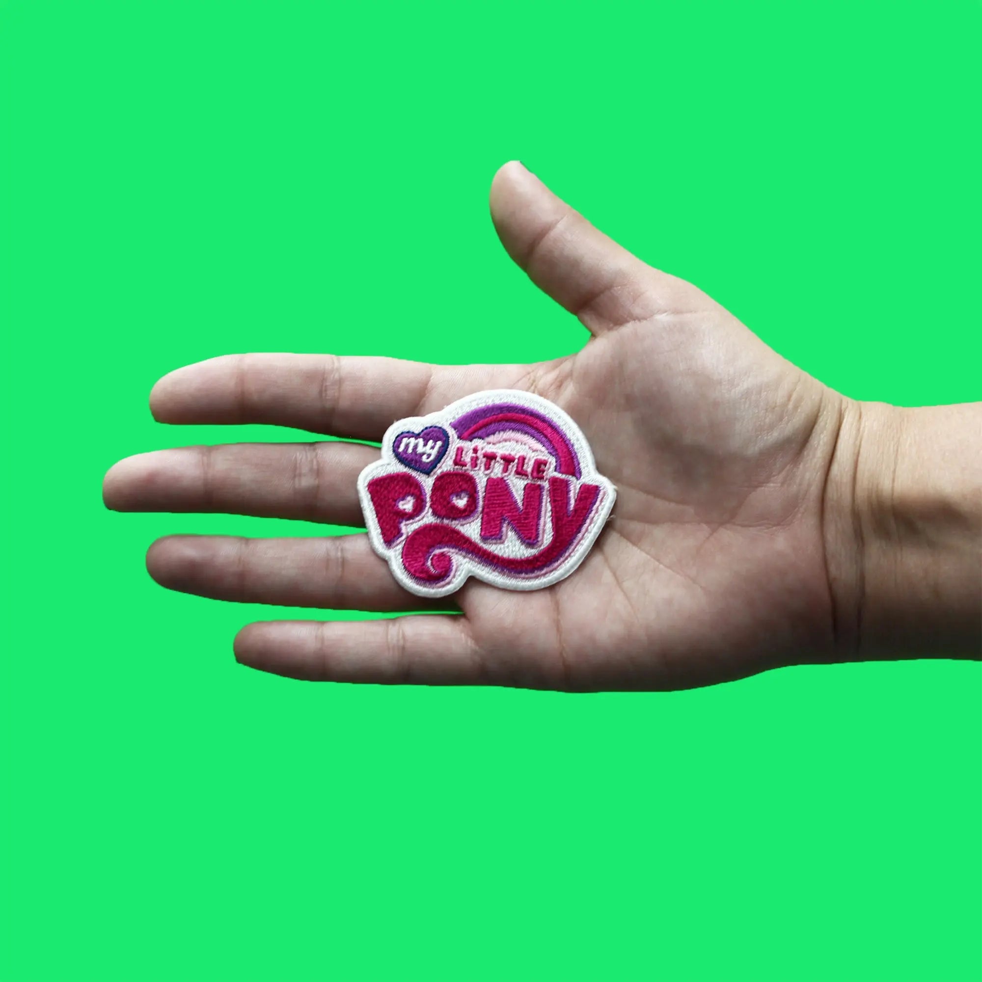 My Little Pony Logo Patch Pink Kids Horse Embroidered Iron On