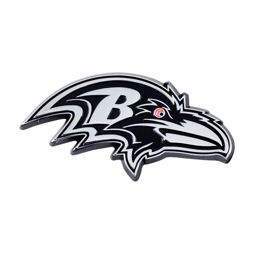 NFL All Teams Premium Chrome Plated Solid Metal Car Auto Emblems Official Logo